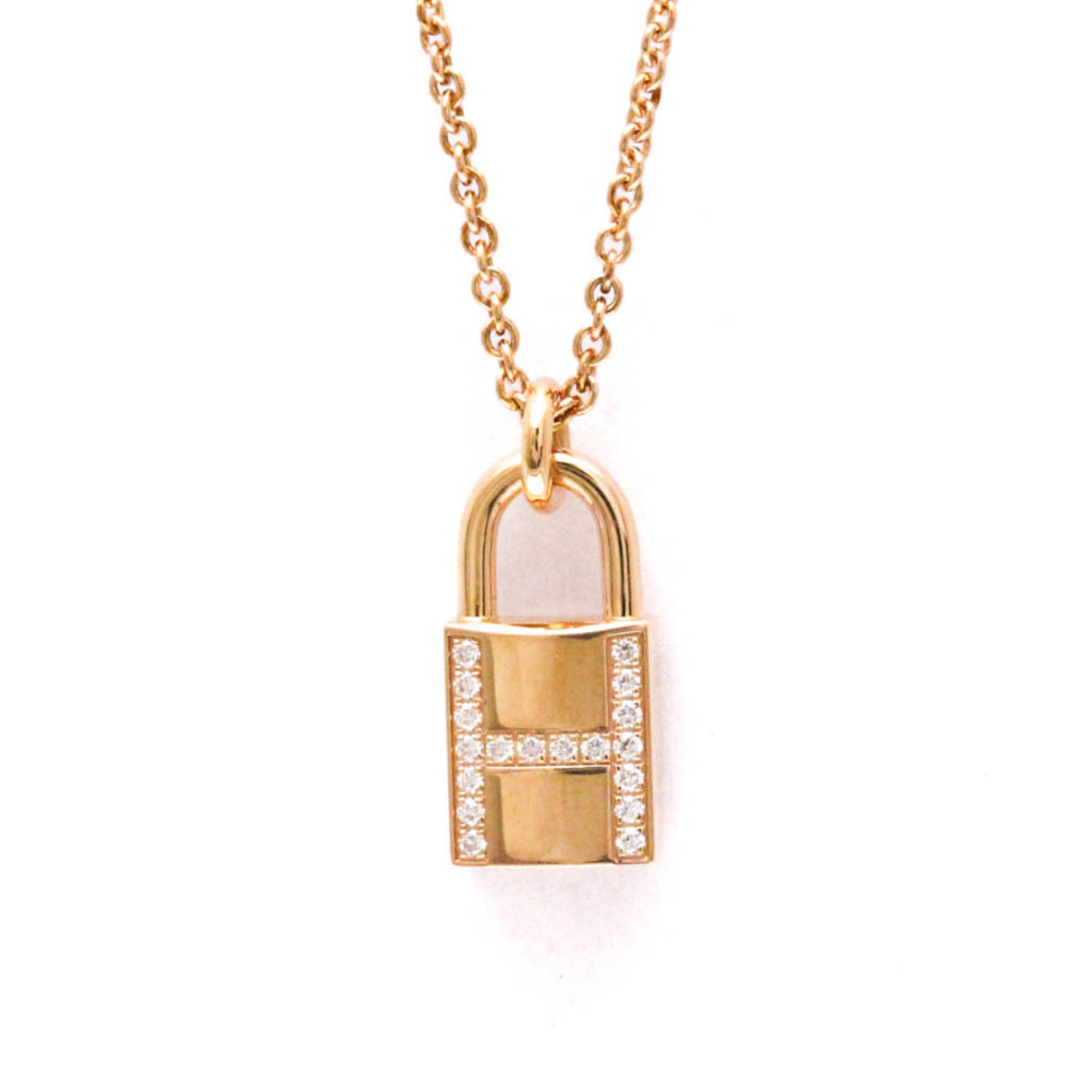 Cadena Pendant Necklace 18K Rose Gold with Diamond