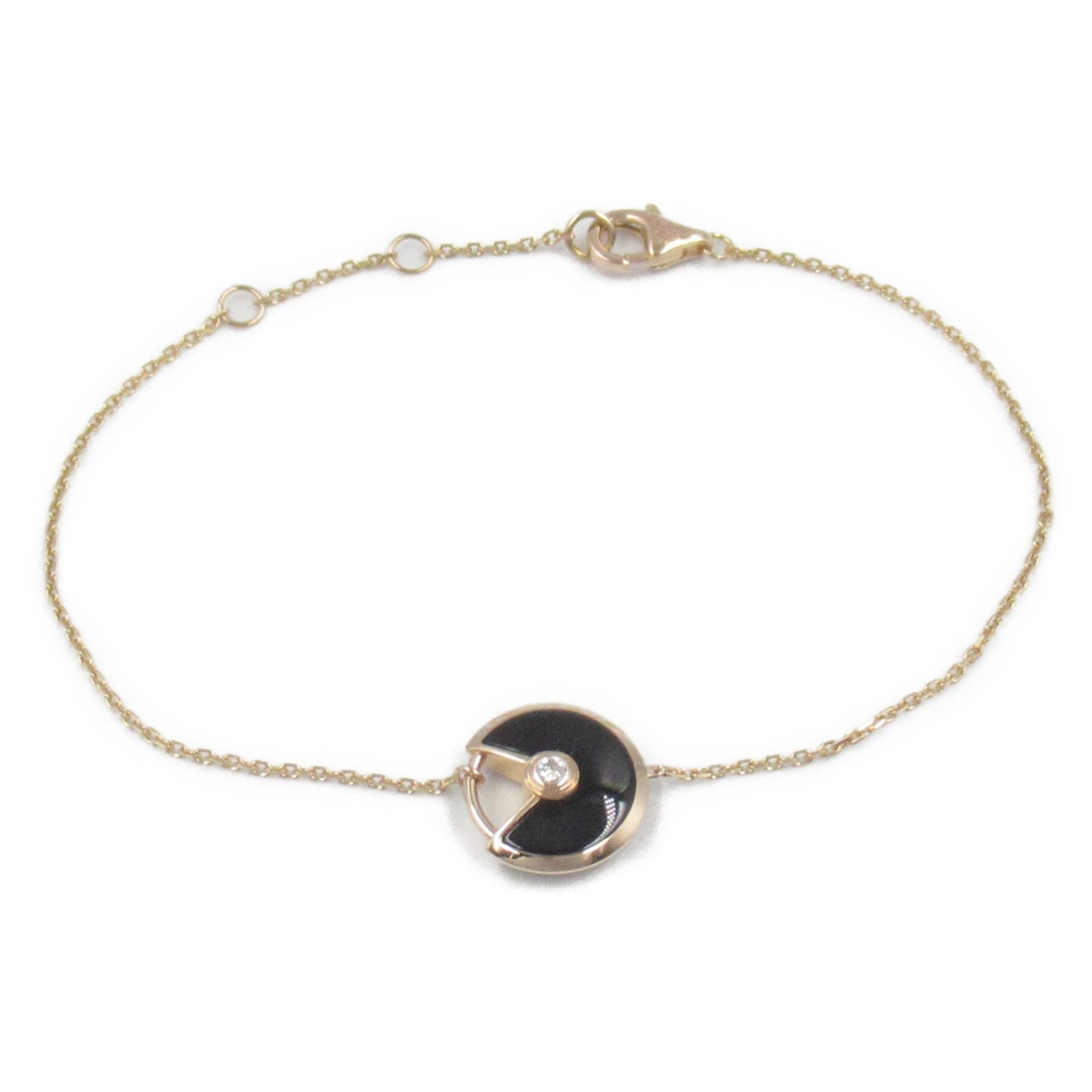 Bracelet 18K Rose Gold With Onyx and Diamond