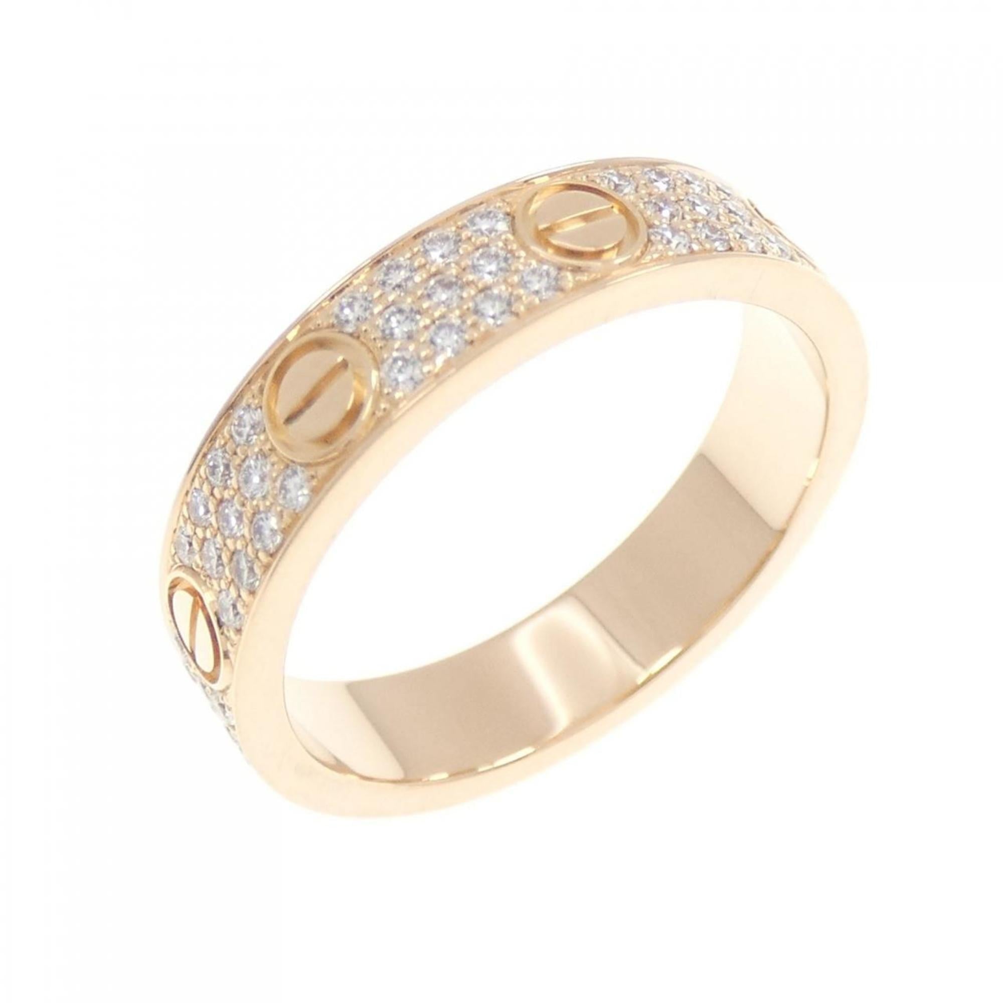 Love Ring 18K Rose Gold Mini with Diamond