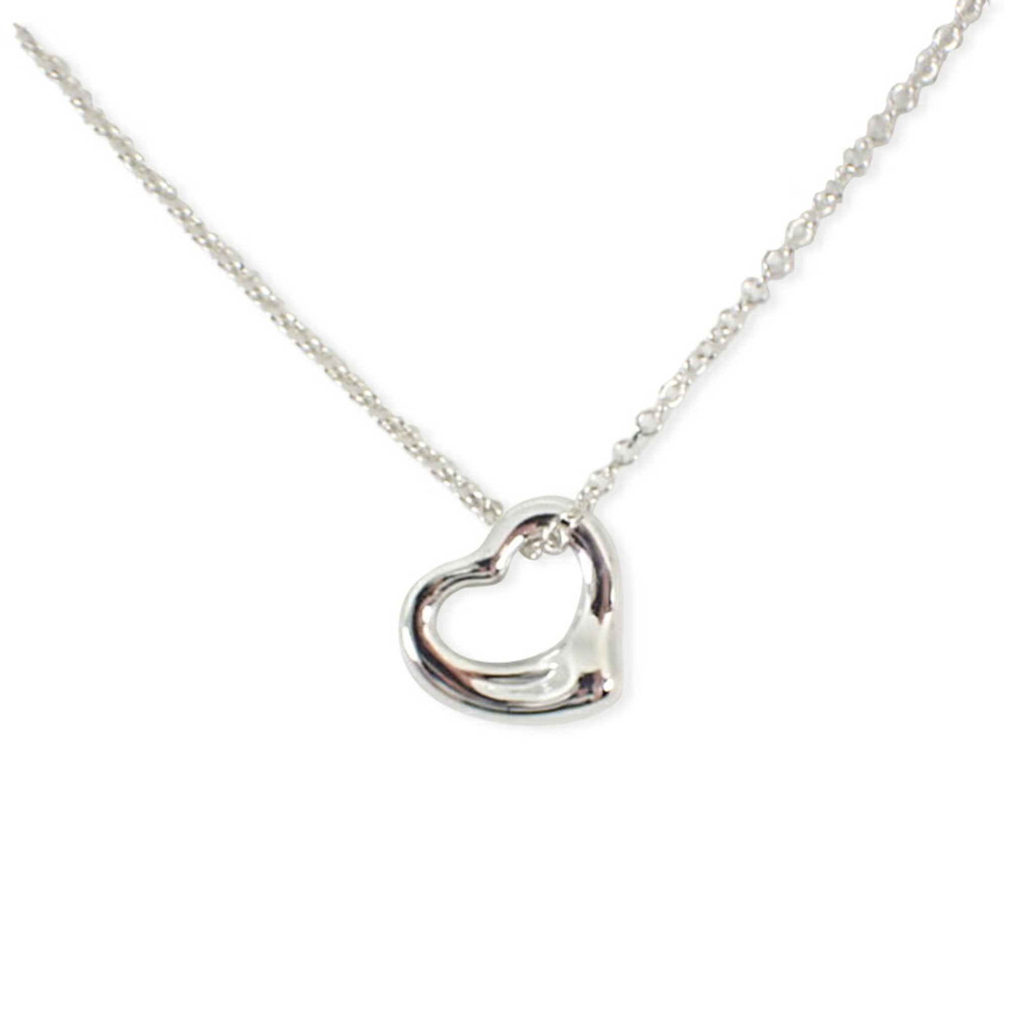 Heart Pendant Necklace Sterling Silver