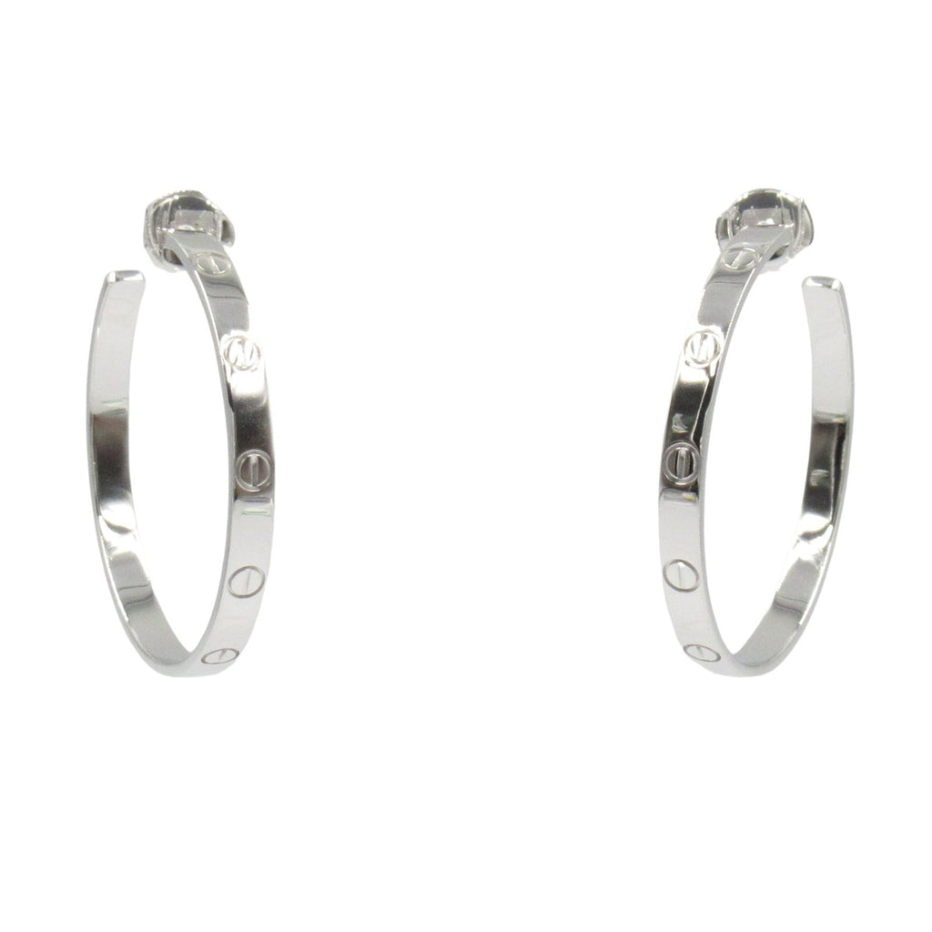 Earrings Hoop 18K White Gold