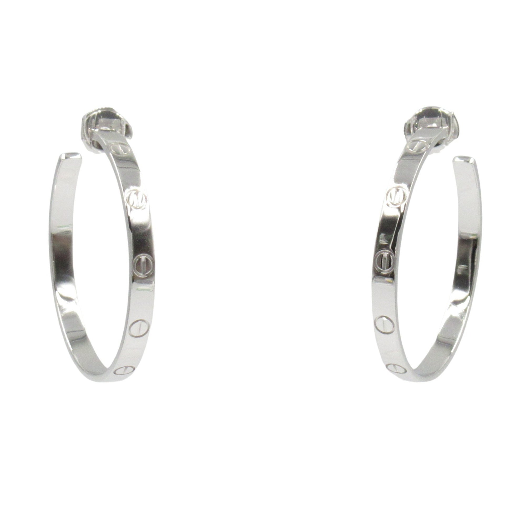Earrings Hoop 18K White Gold
