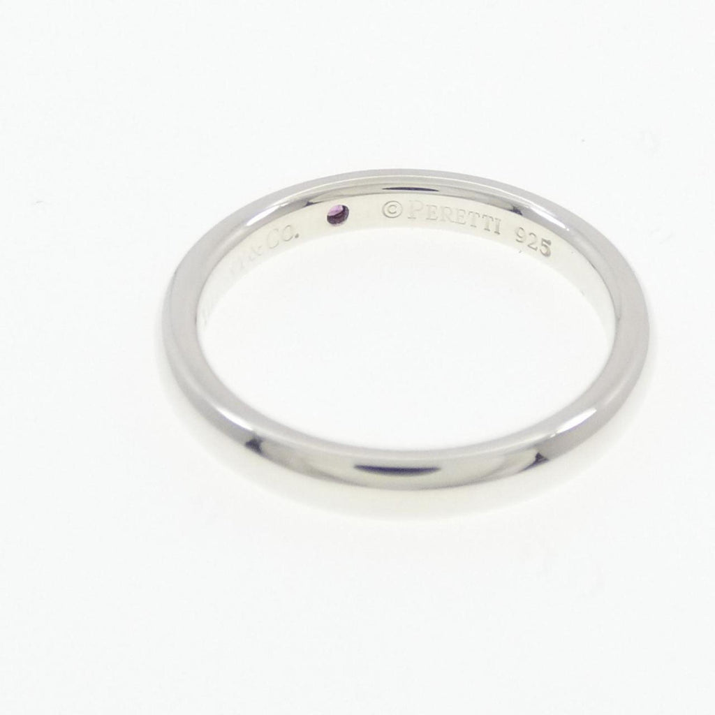 Band Ring Sterling Silver With Sapphire