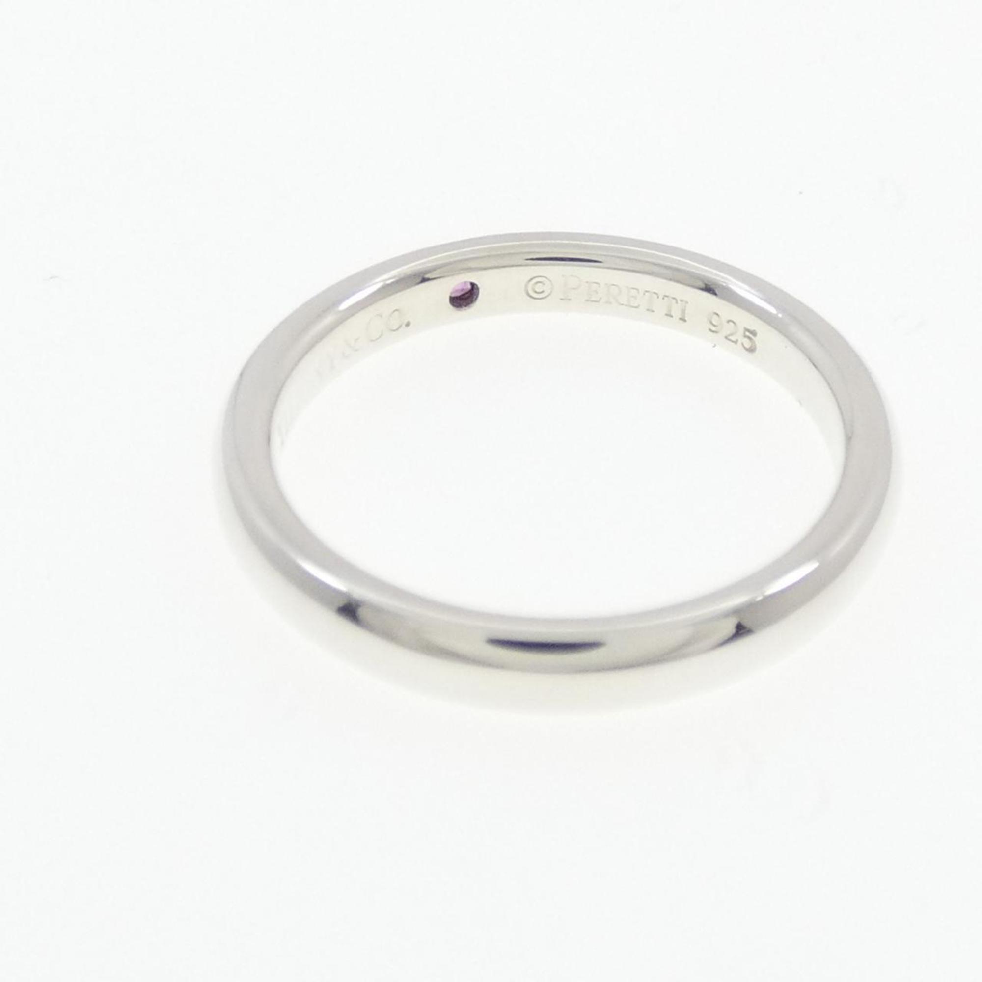 Band Ring Sterling Silver With Sapphire