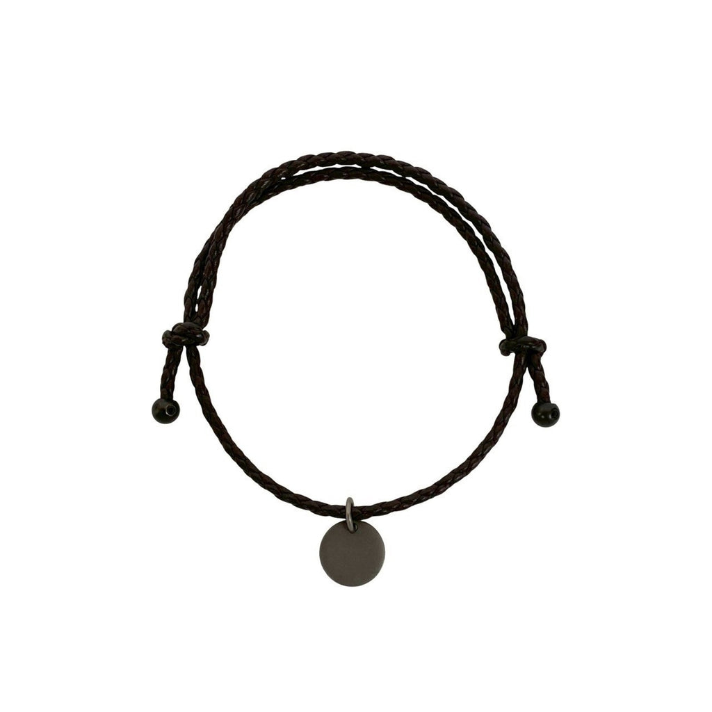 Charm Bracelet Leather Brown