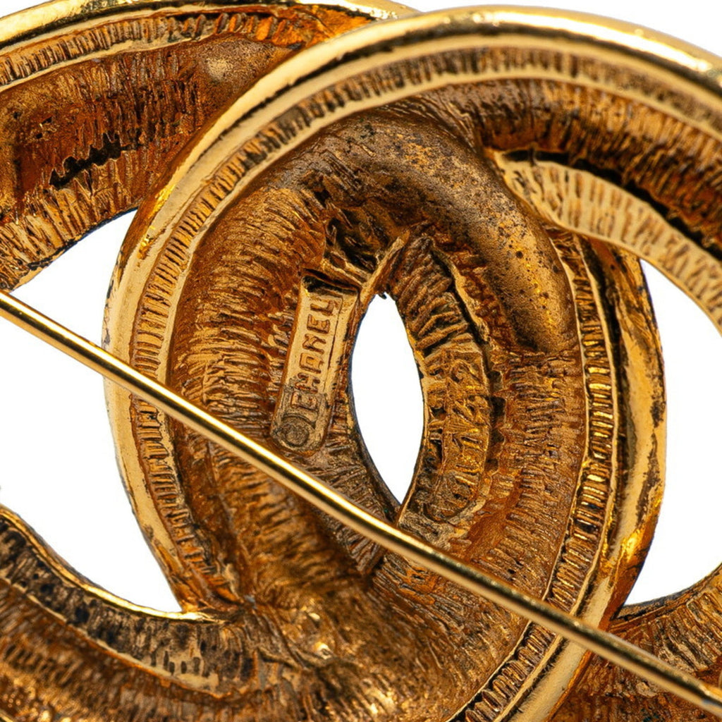 CC Logo Brooch Metal