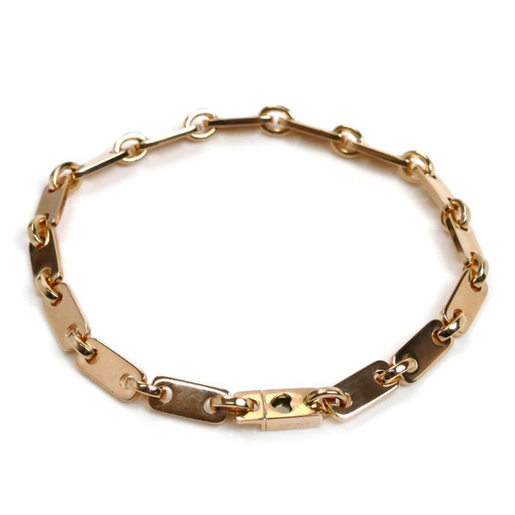 Figaro Bracelet 18K Rose Gold