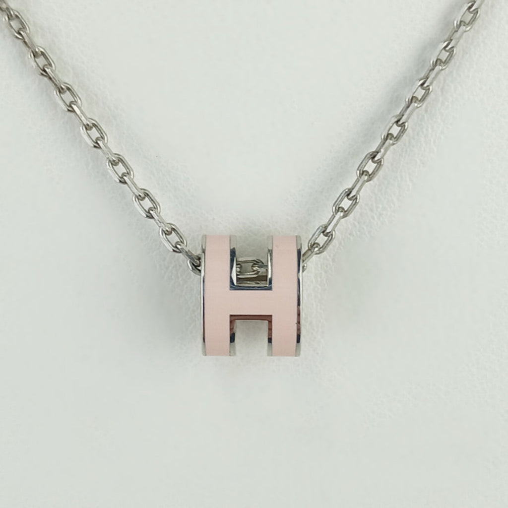 Pop H Pendant Necklace Silver-Tone Metal