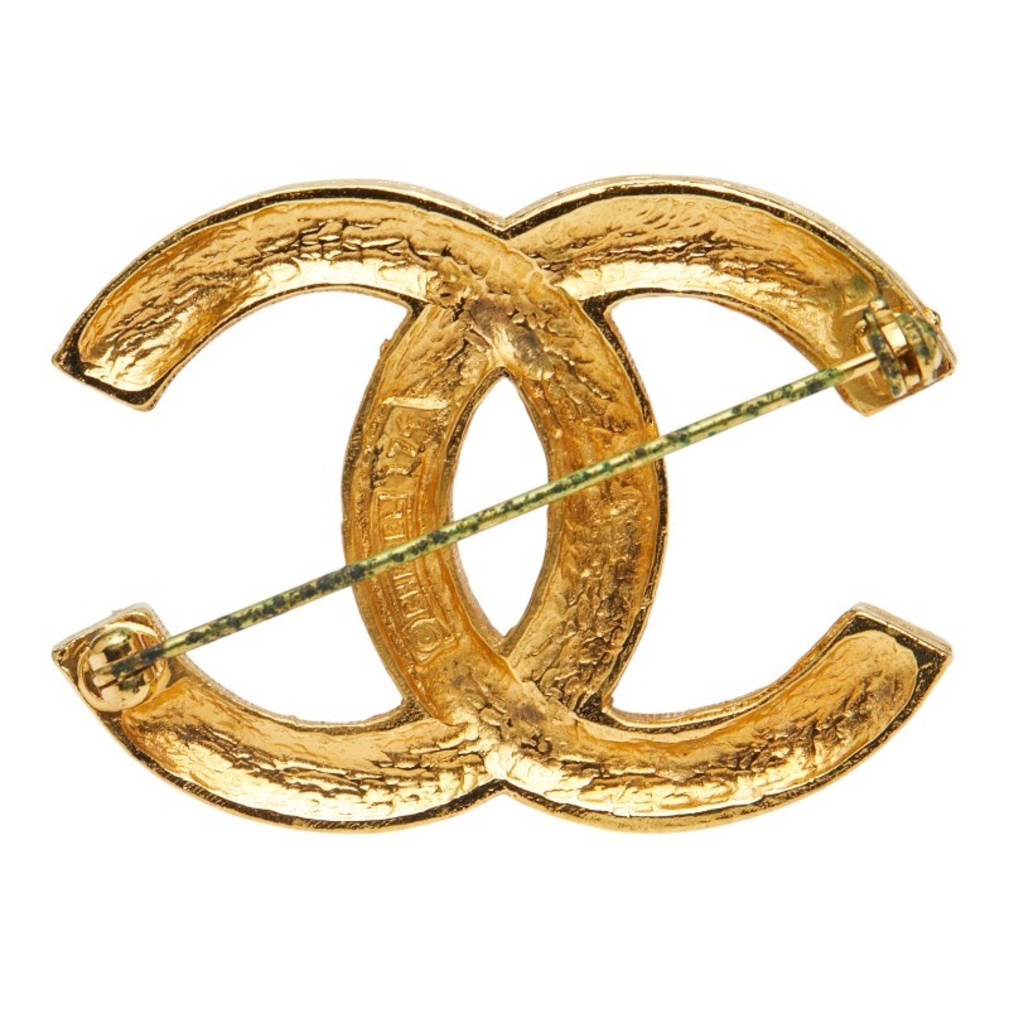 CC Logo Brooch Metal