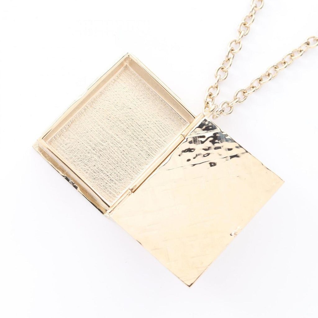 CC Logo Pendant Necklace Metal