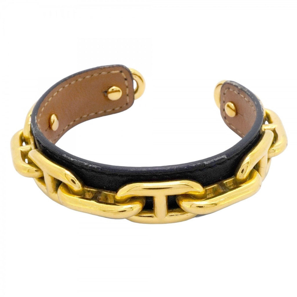 Chaine d'Ancre Bracelet Gold and Leather