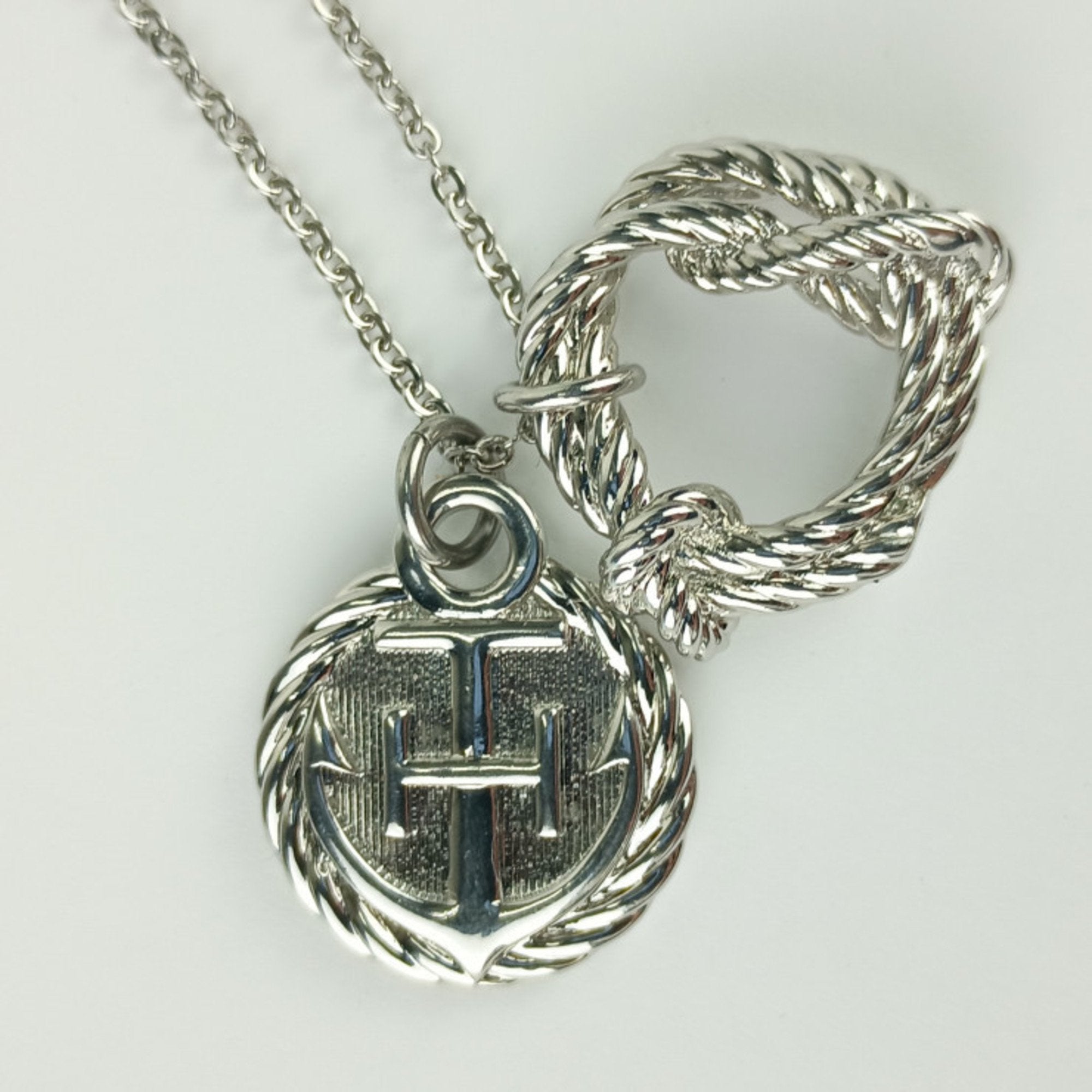 Pendant Necklace Silver Metal