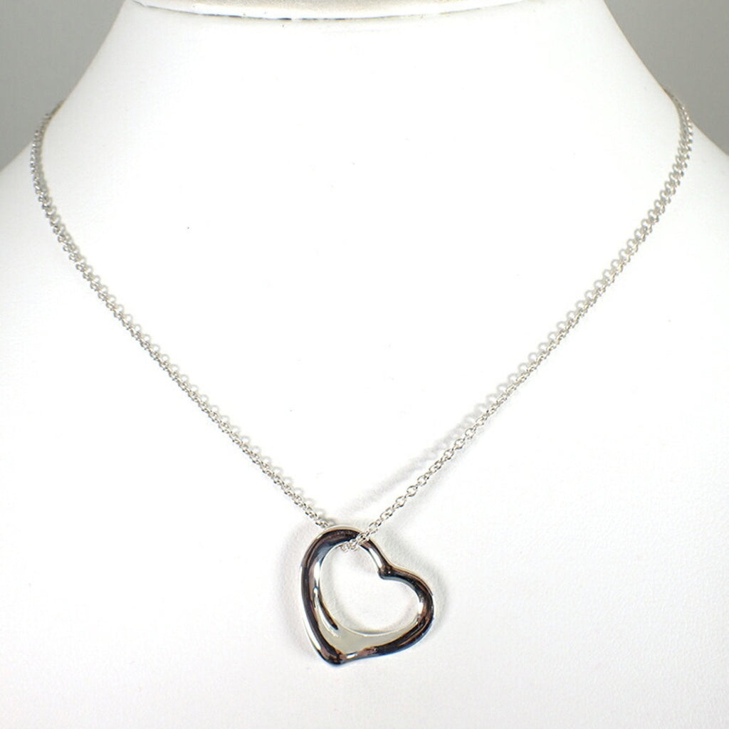 Heart Pendant Necklace Sterling Silver