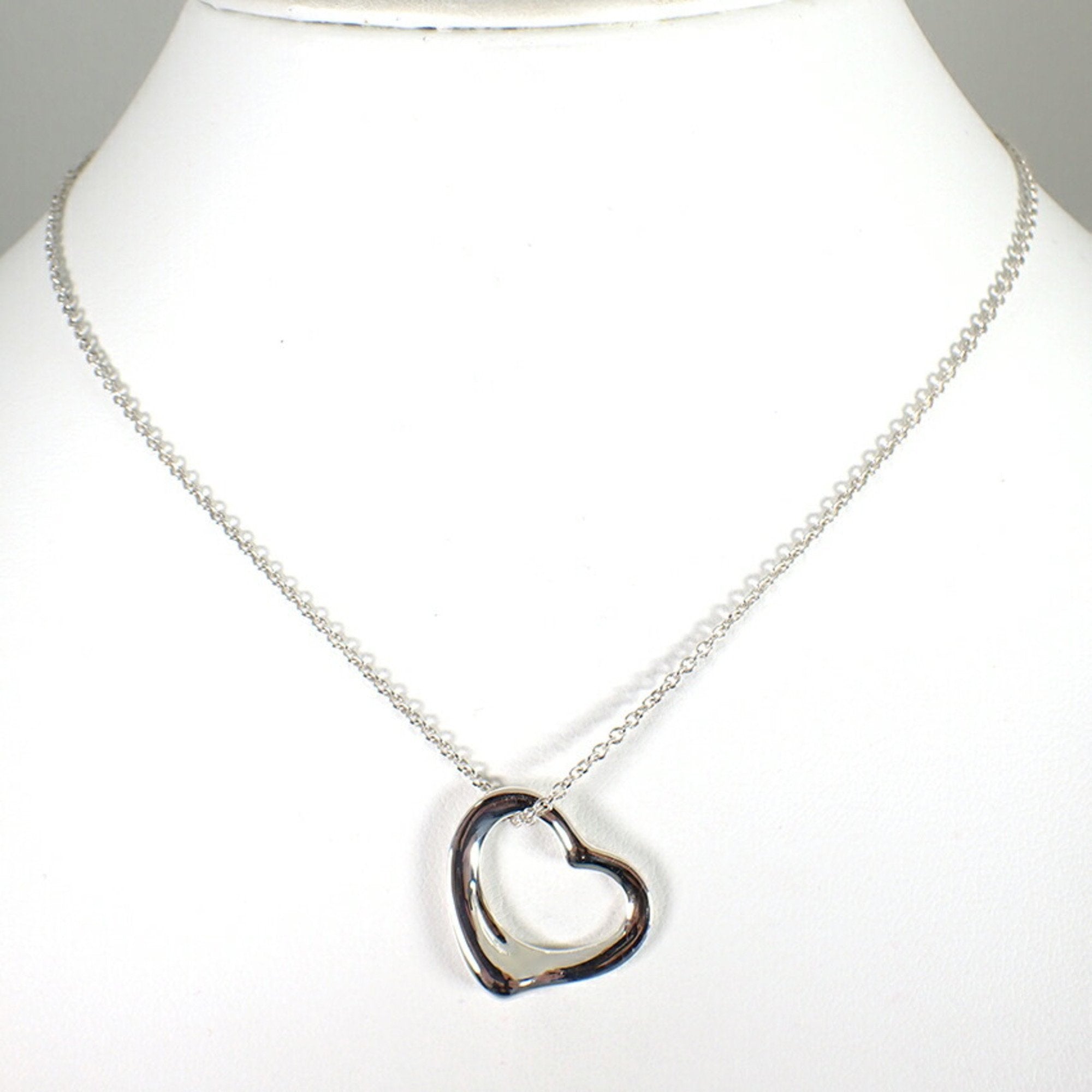 Heart Pendant Necklace Sterling Silver