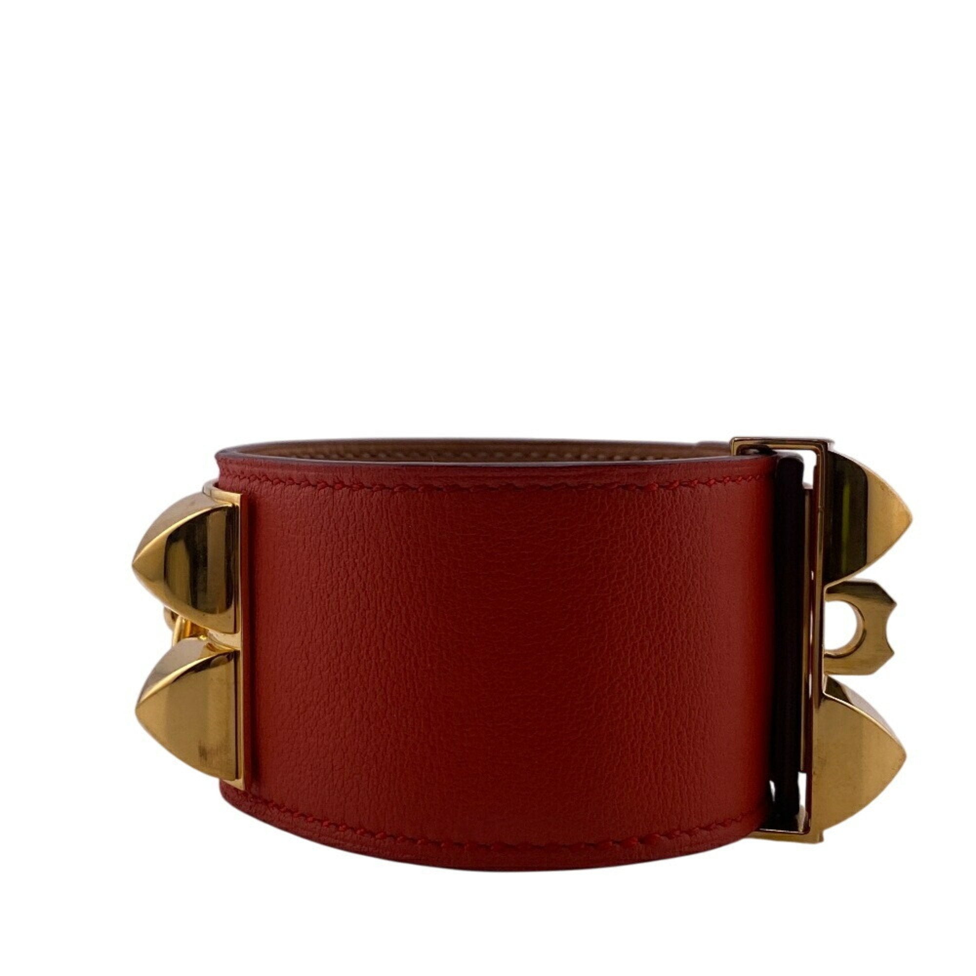 Collier de Chien Bracelet Gold and Leather