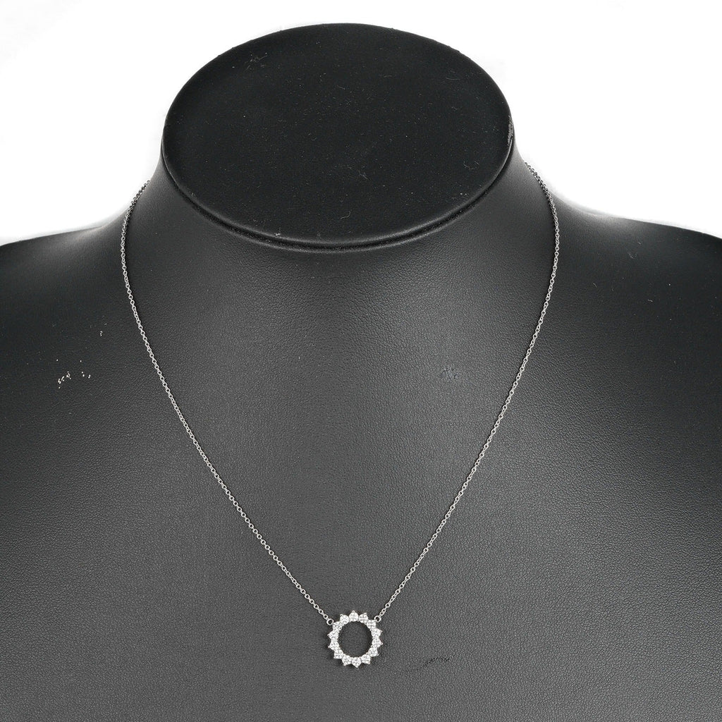 Pendant Necklace Platinum with Diamond Small