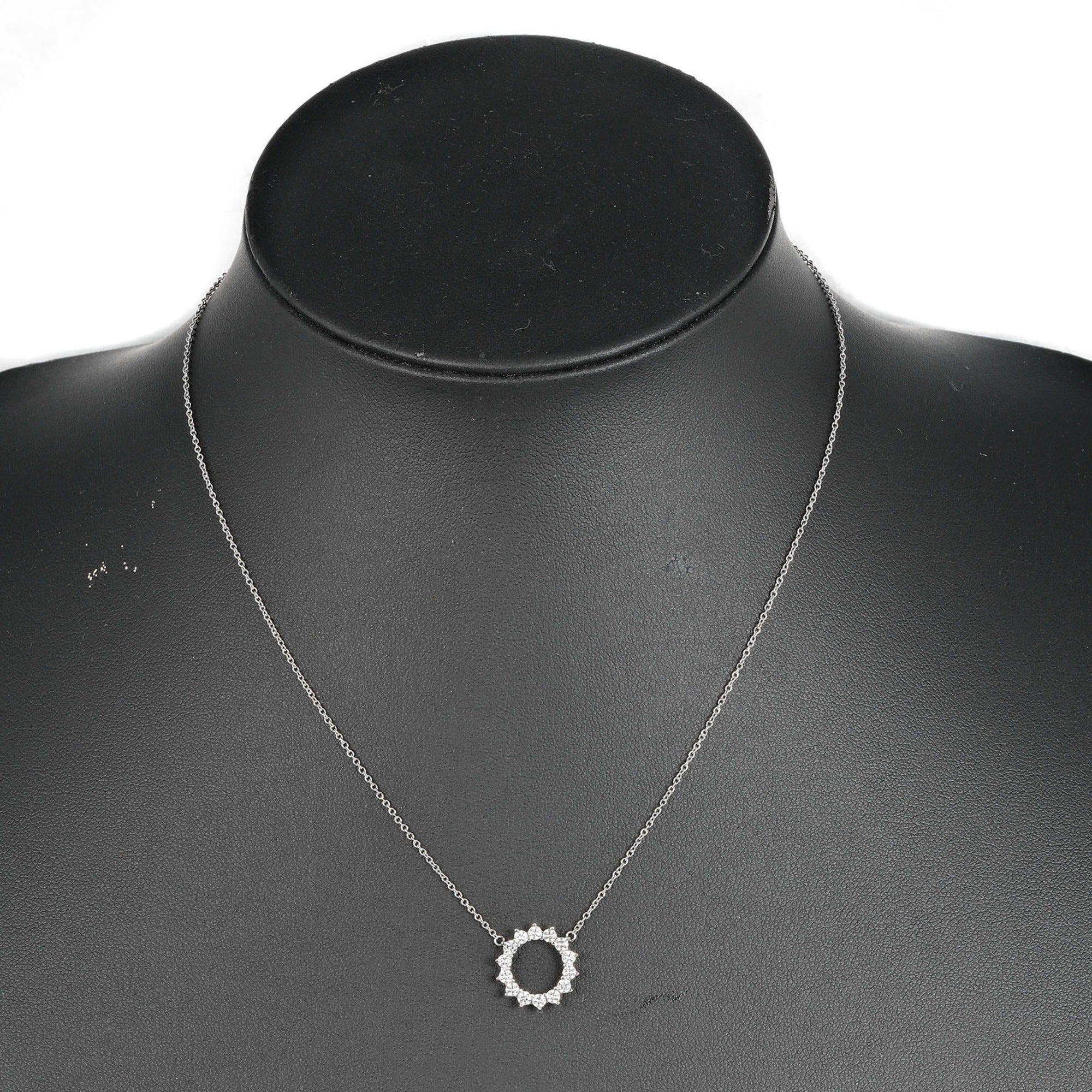 Pendant Necklace Platinum with Diamond Small