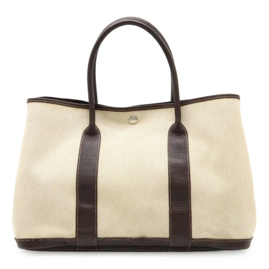 Garden Party Tote Toile and Leather 36