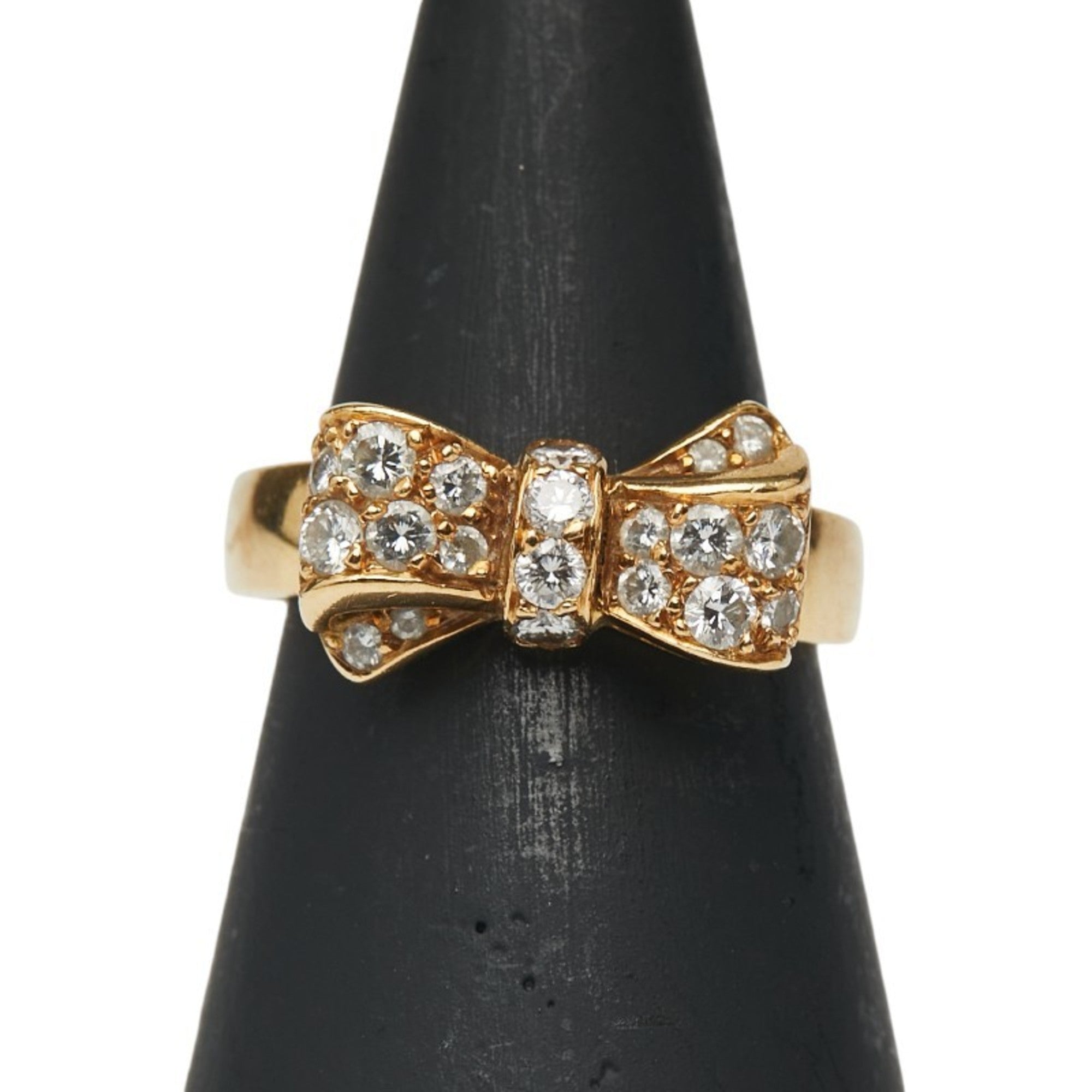 Nouveau Papillon Ring 18K Yellow Gold with Diamond