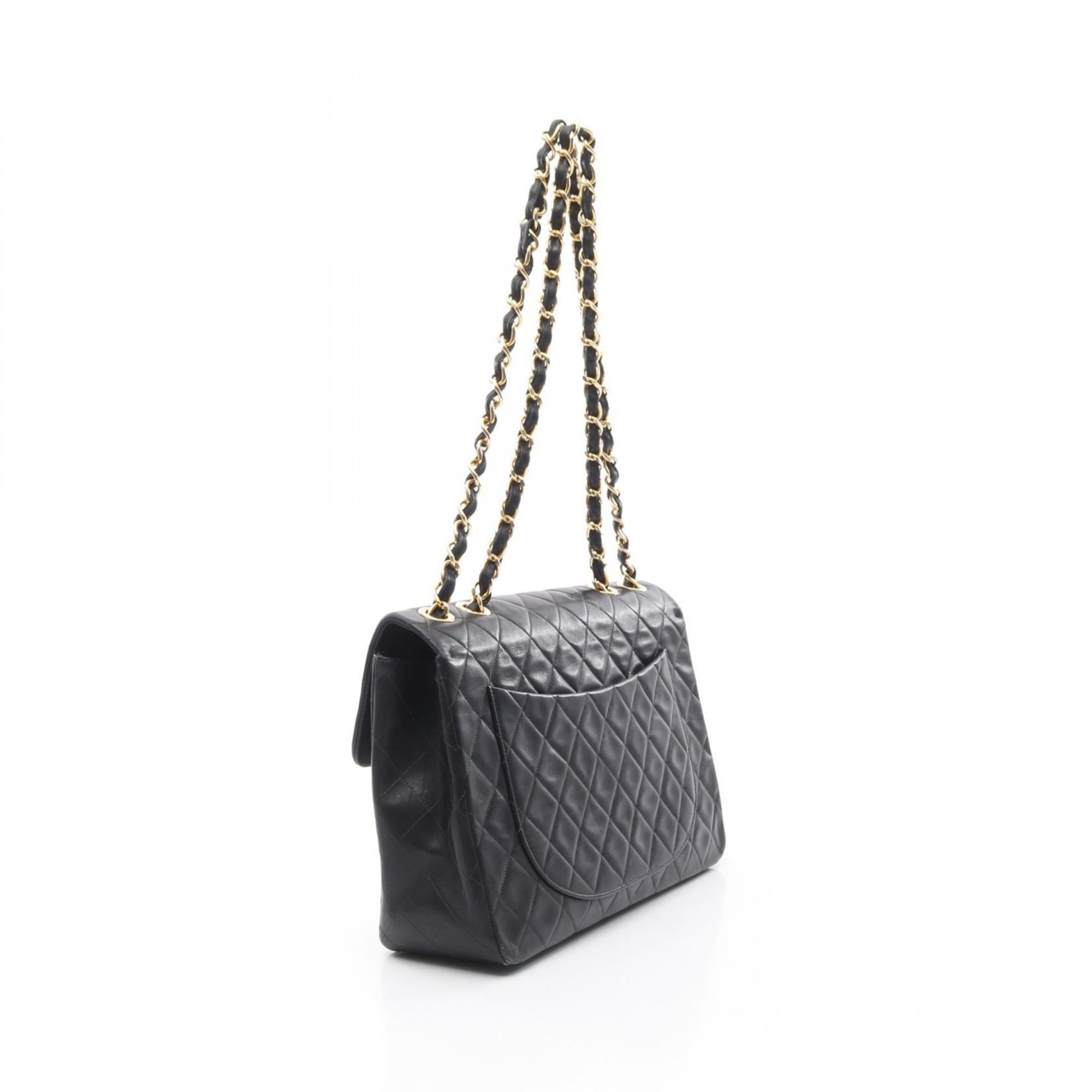Vintage Classic Single Flap Bag Quilted Caviar Jumbo