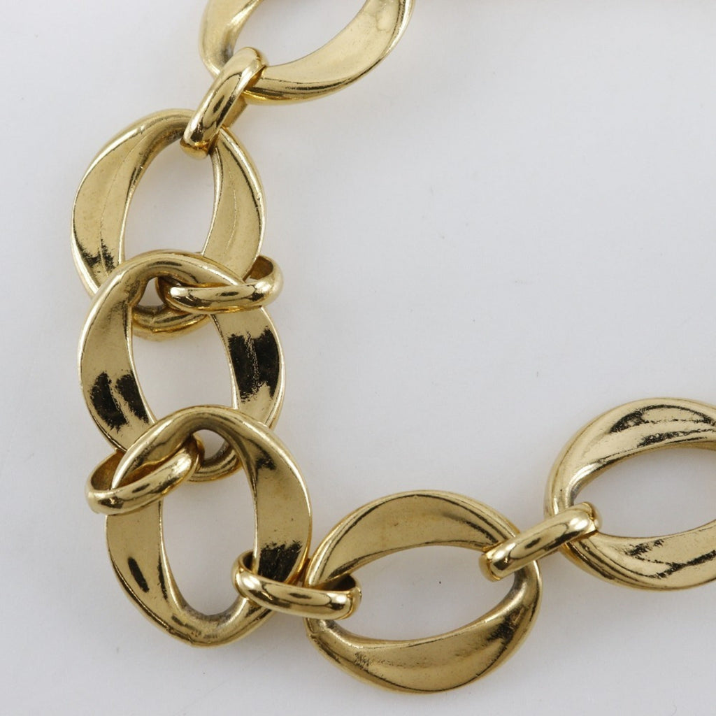 Chain Choker Pendant Necklace Gold
