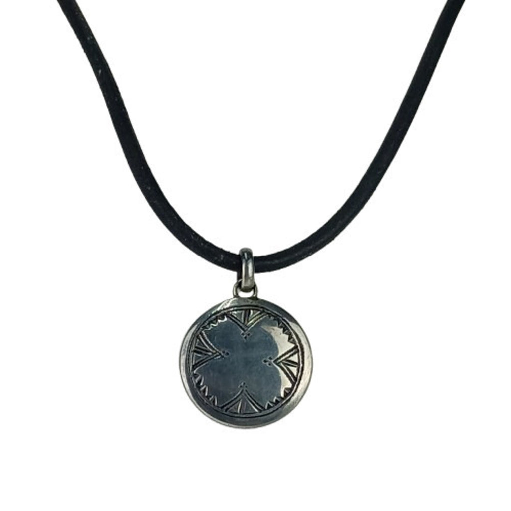 Touareg Necklace Leather and Sterling Silver