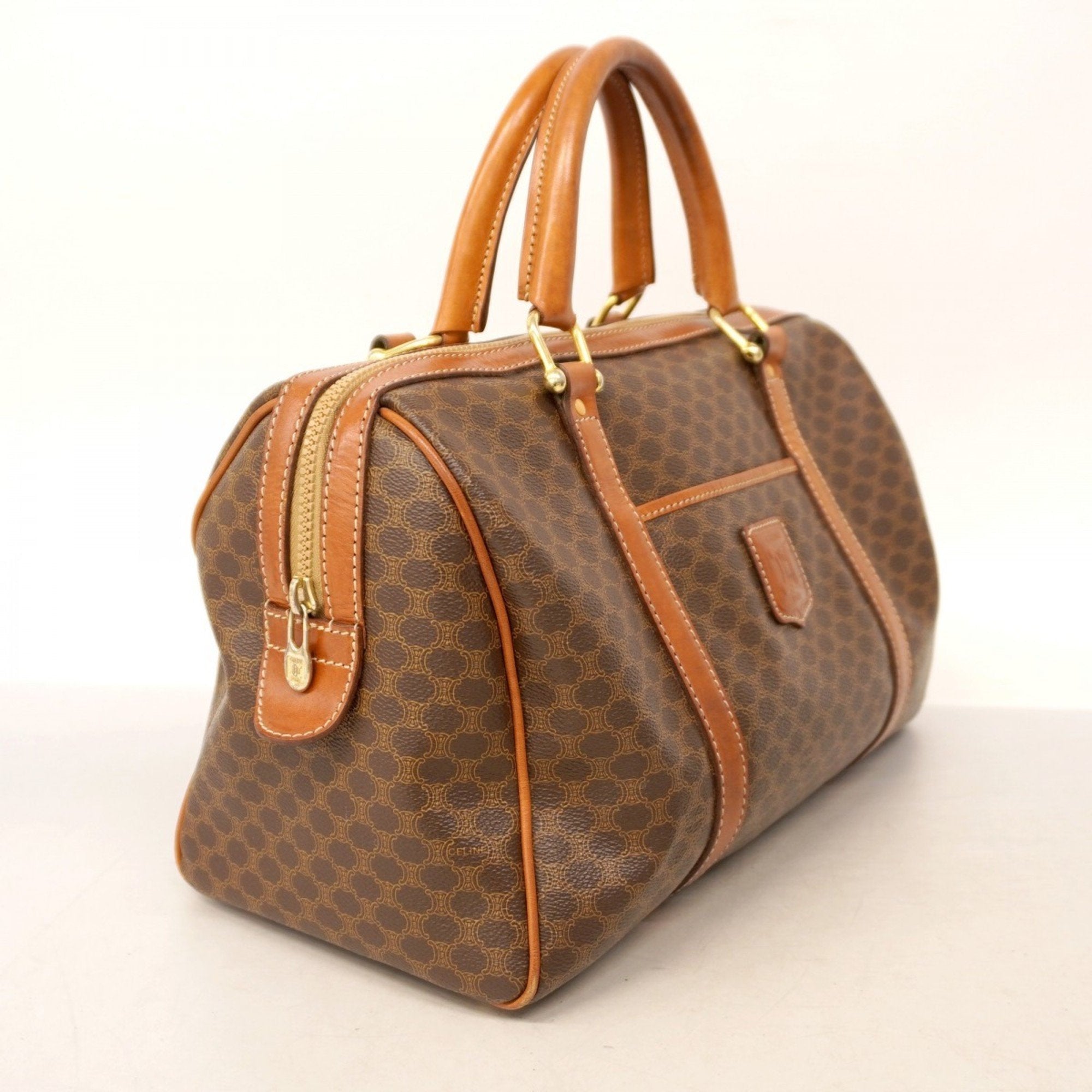 Vintage Duffle Bag Macadam Coated Canvas Medium