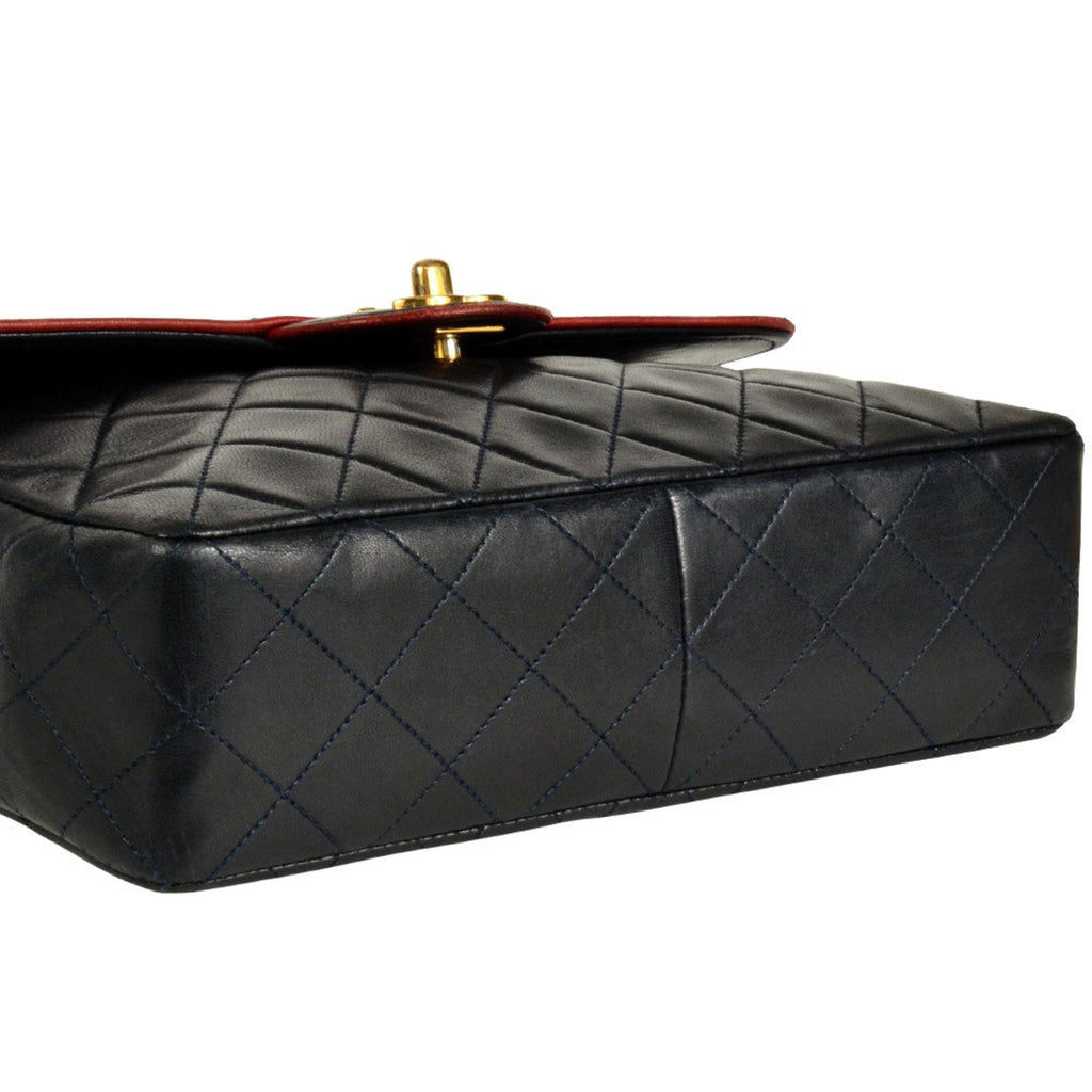 Vintage Square CC Flap Bag Quilted Lambskin Medium