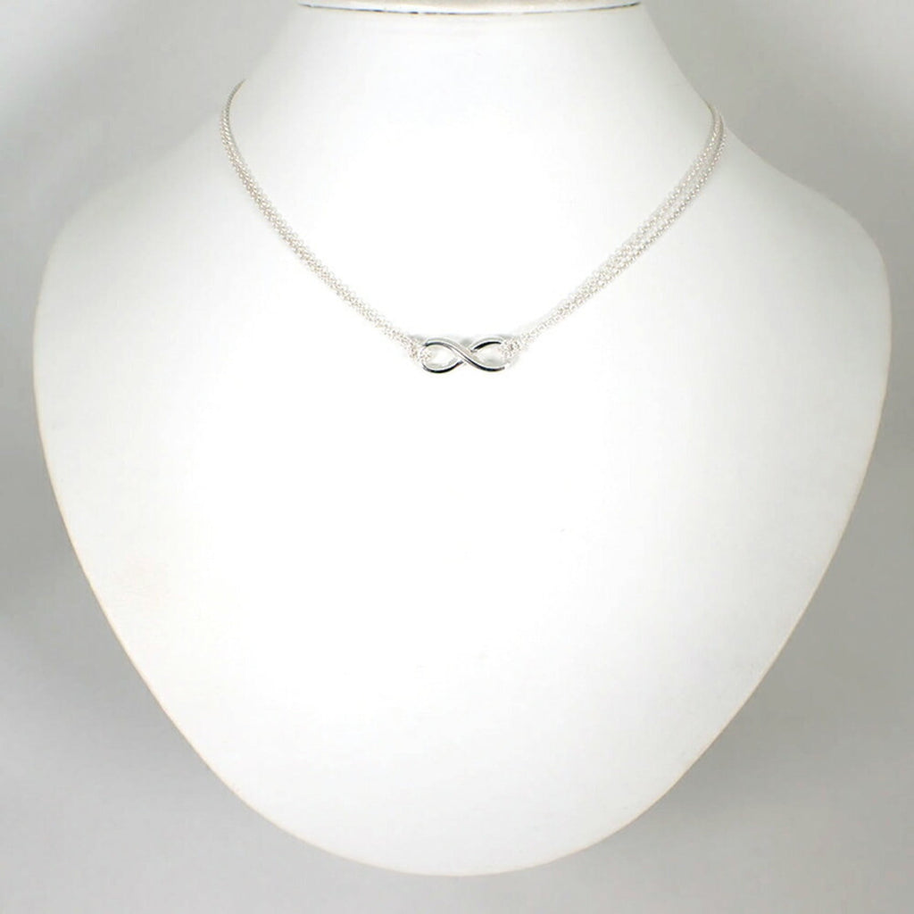Infinity Pendant Necklace Sterling Silver
