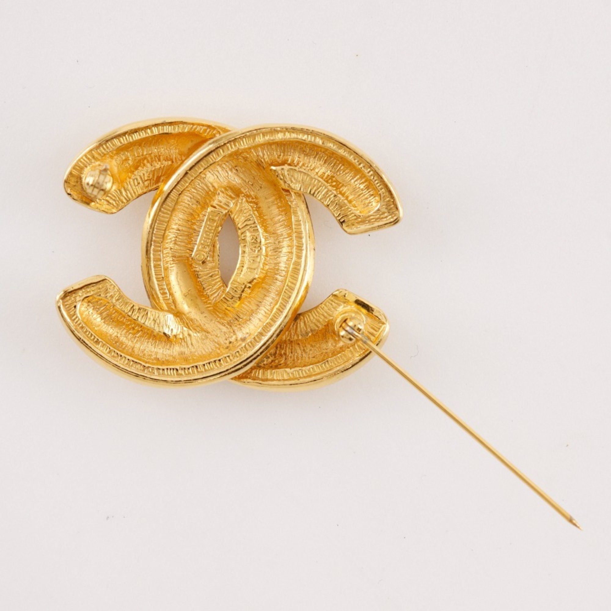 CC Logo Brooch Metal