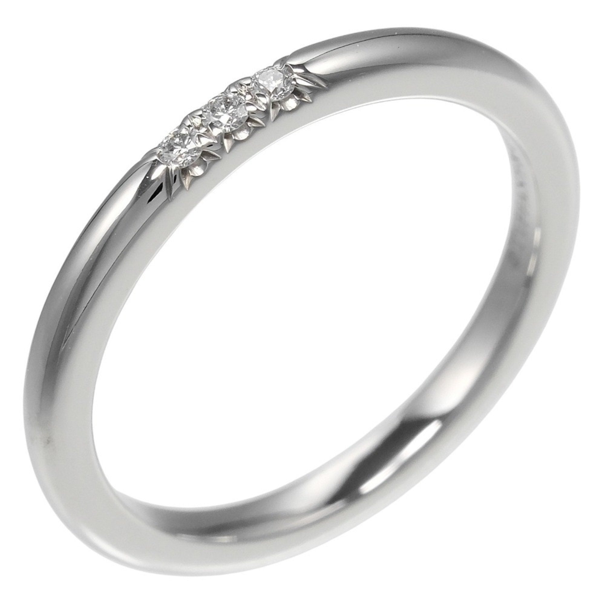 Band Ring Platinum with Diamond