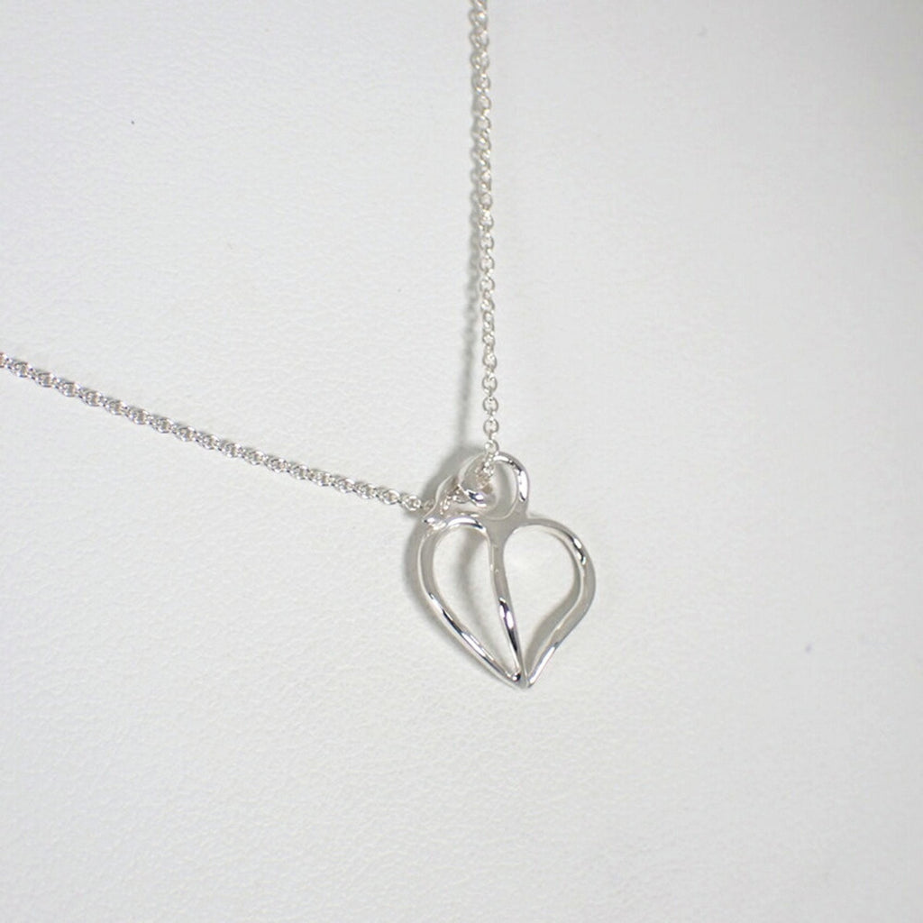 Heart Pendant Necklace Sterling Silver