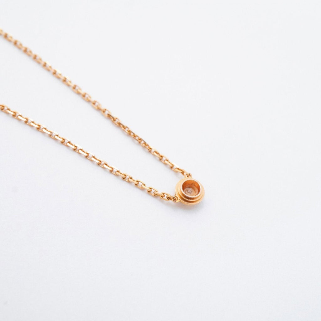 Amour XS 1PD Pendant Necklace 18K Rose Gold with Diamond