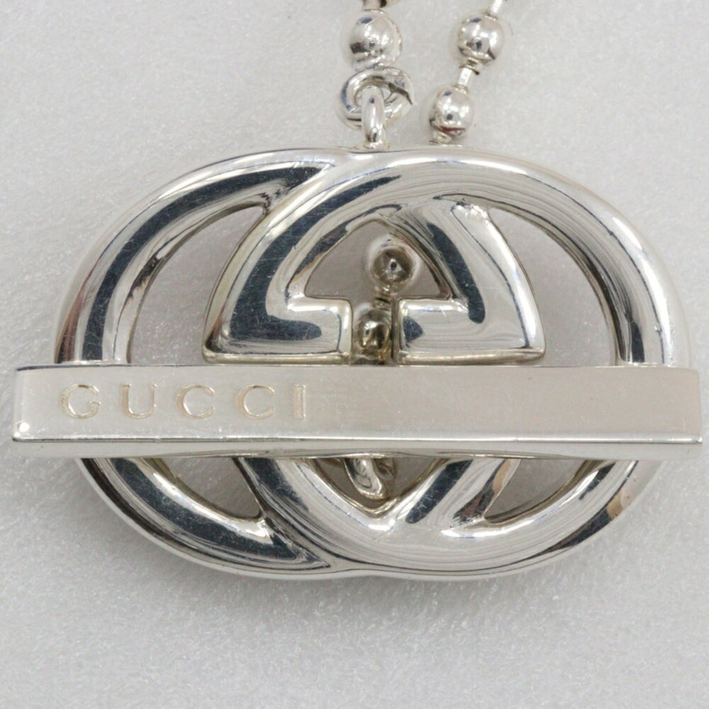 Interlocking G Bracelet Ball Chain Sterling Silver