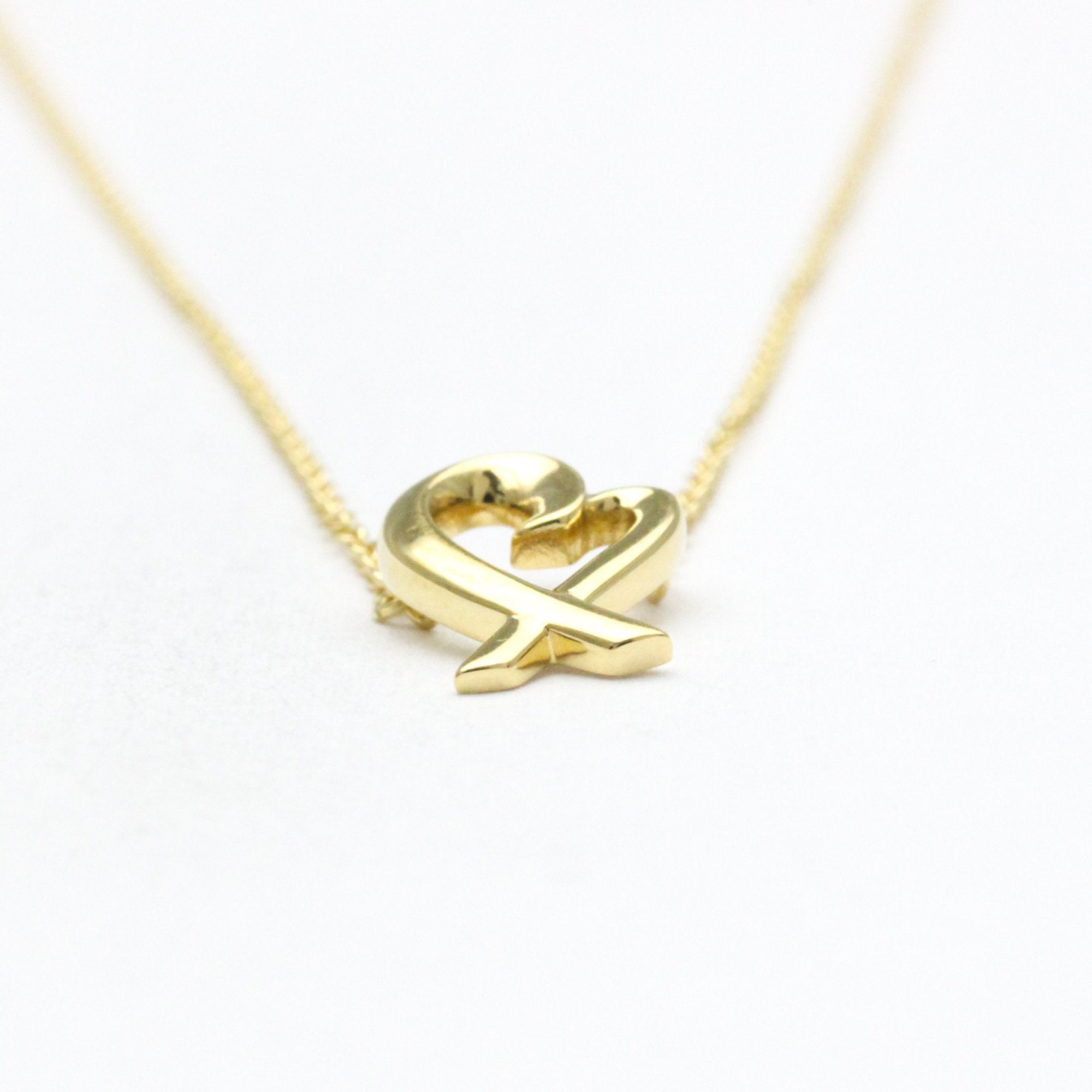 Loving Heart Pendant Necklace 18K Yellow Gold