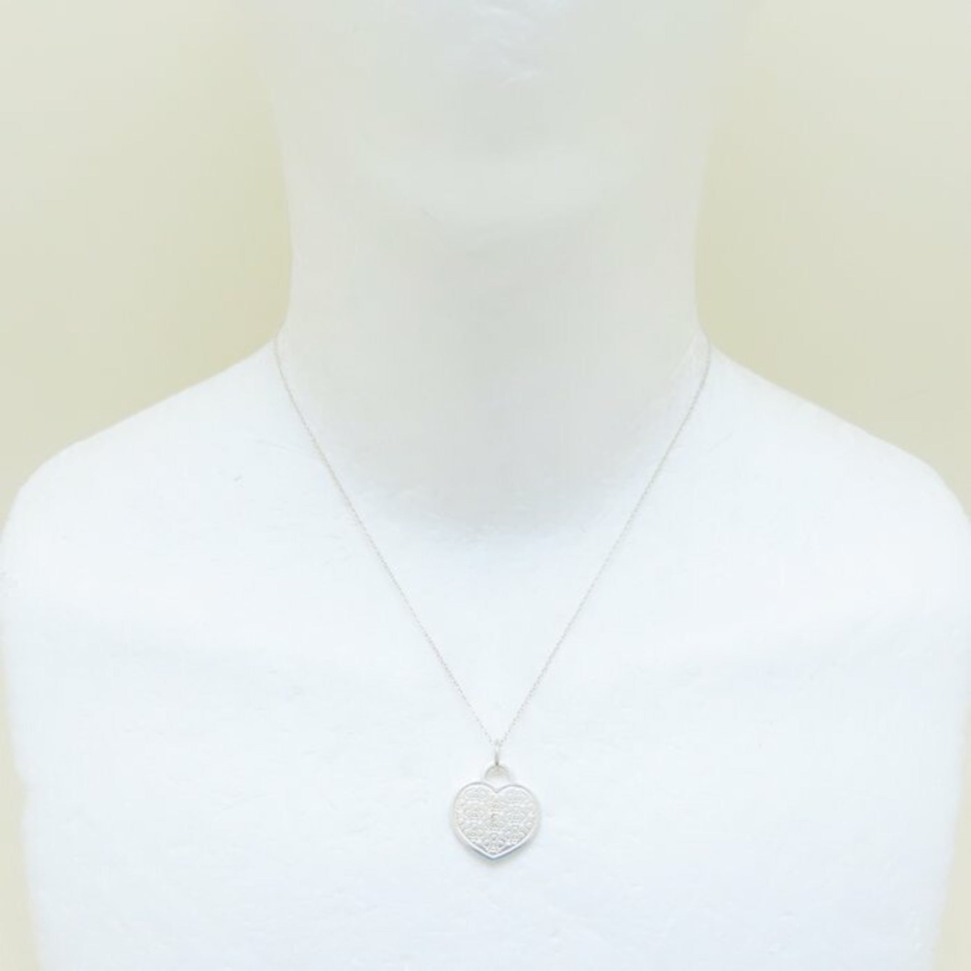 Heart Pendant Necklace Sterling Silver