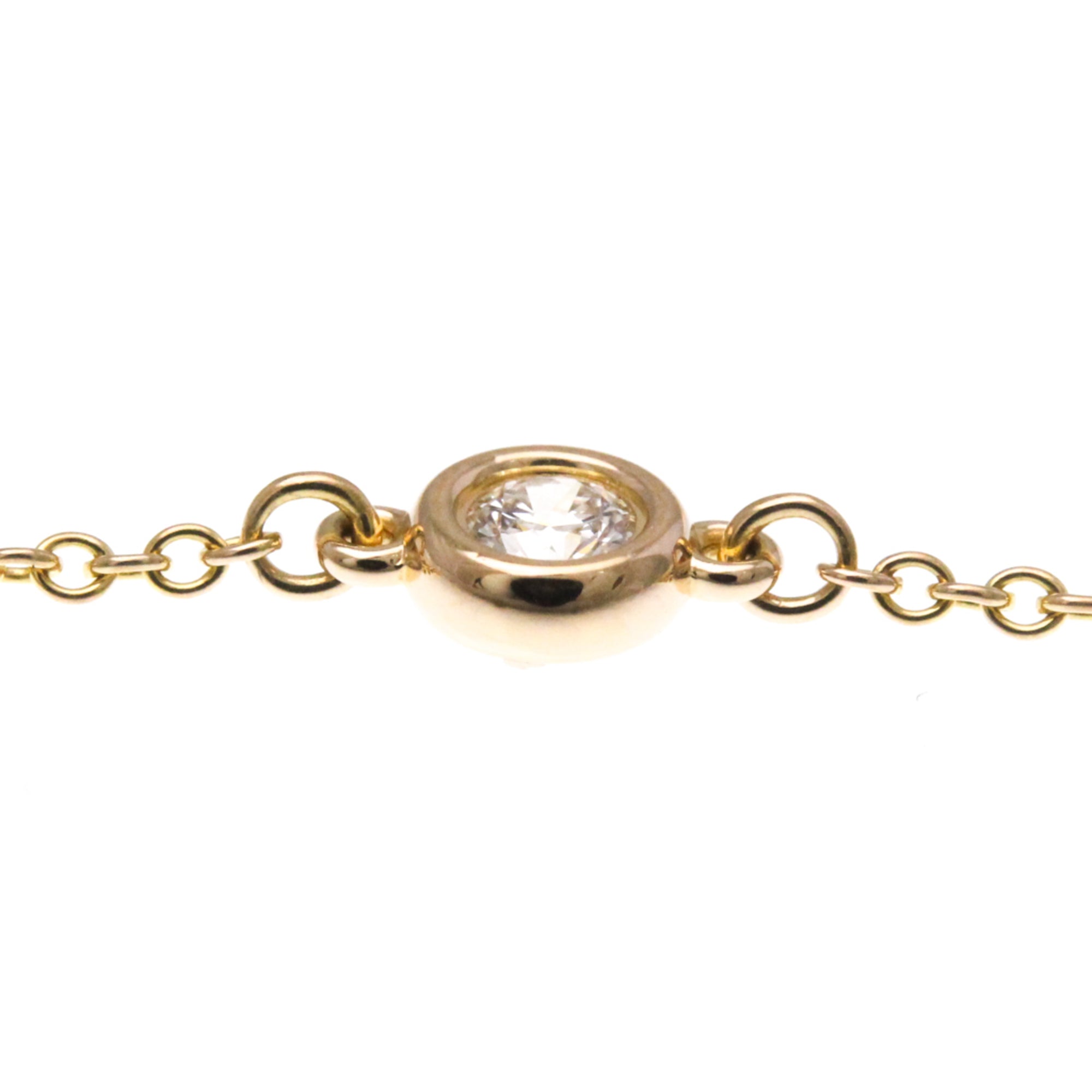 Elsa Peretti Diamonds By The Yard Pendant Necklace 18K Rose Gold and Diamond