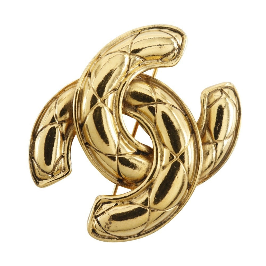 CC Logo Brooch Metal