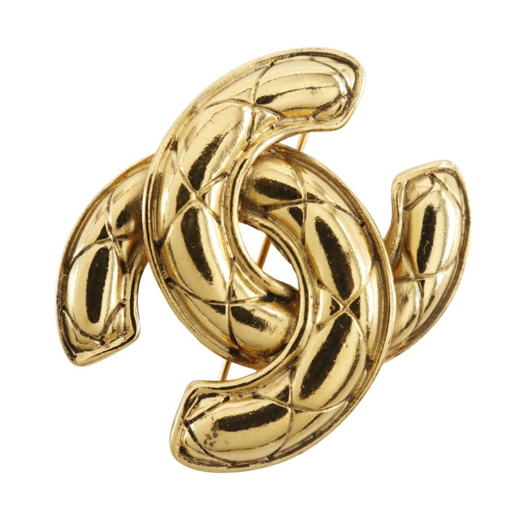 CC Logo Brooch Metal