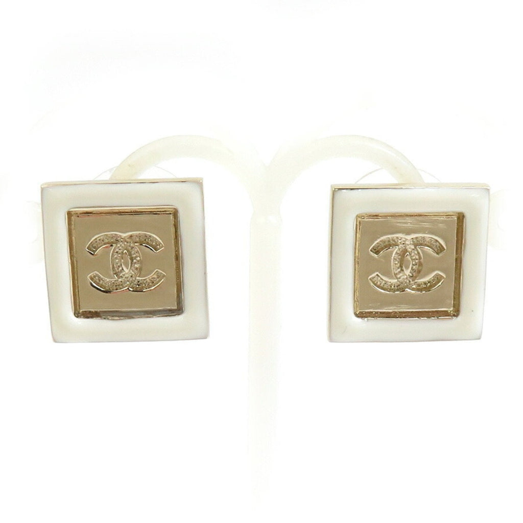 CC Logo Earrings Gold-Tone Metal