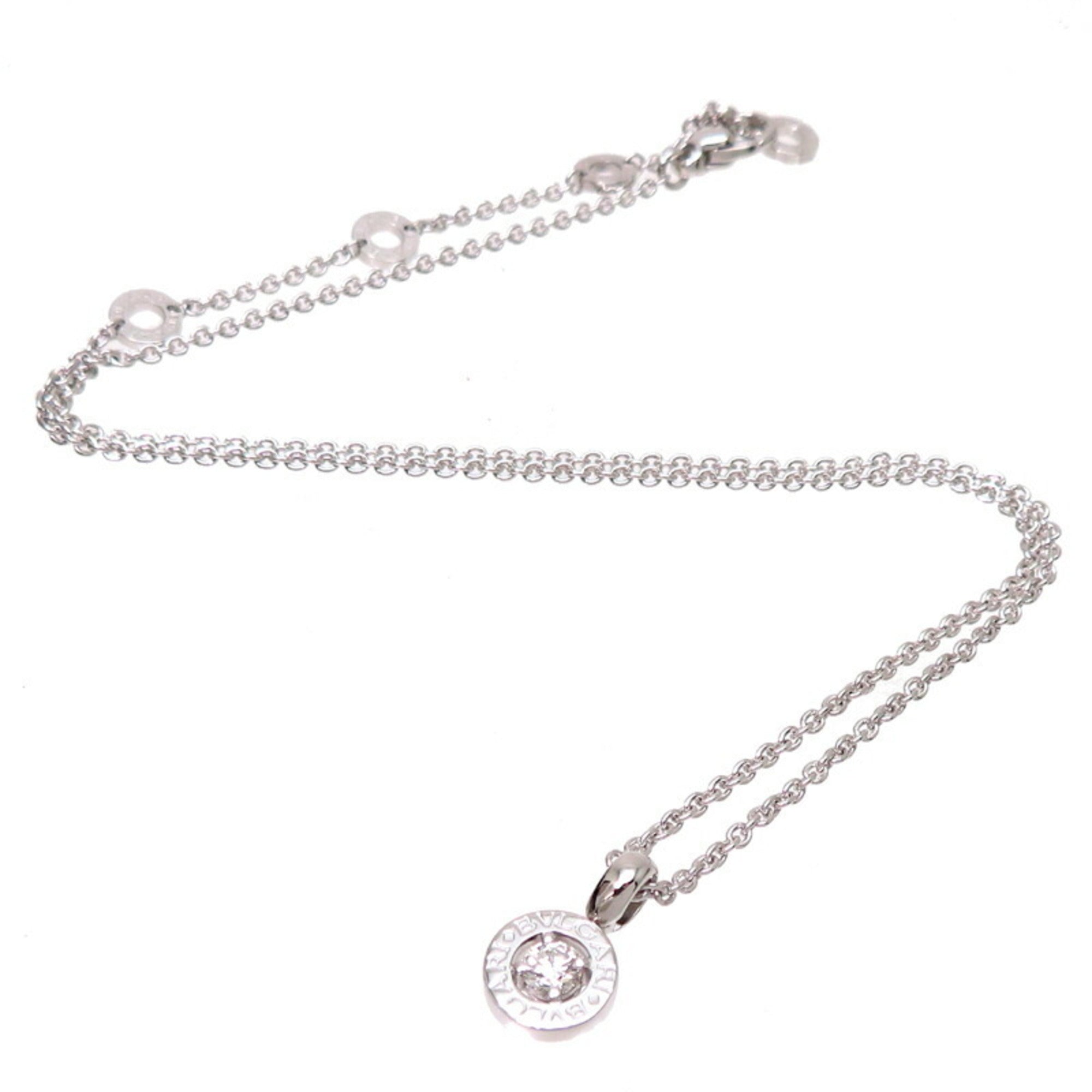Pendant Necklace 18K White Gold with Diamond
