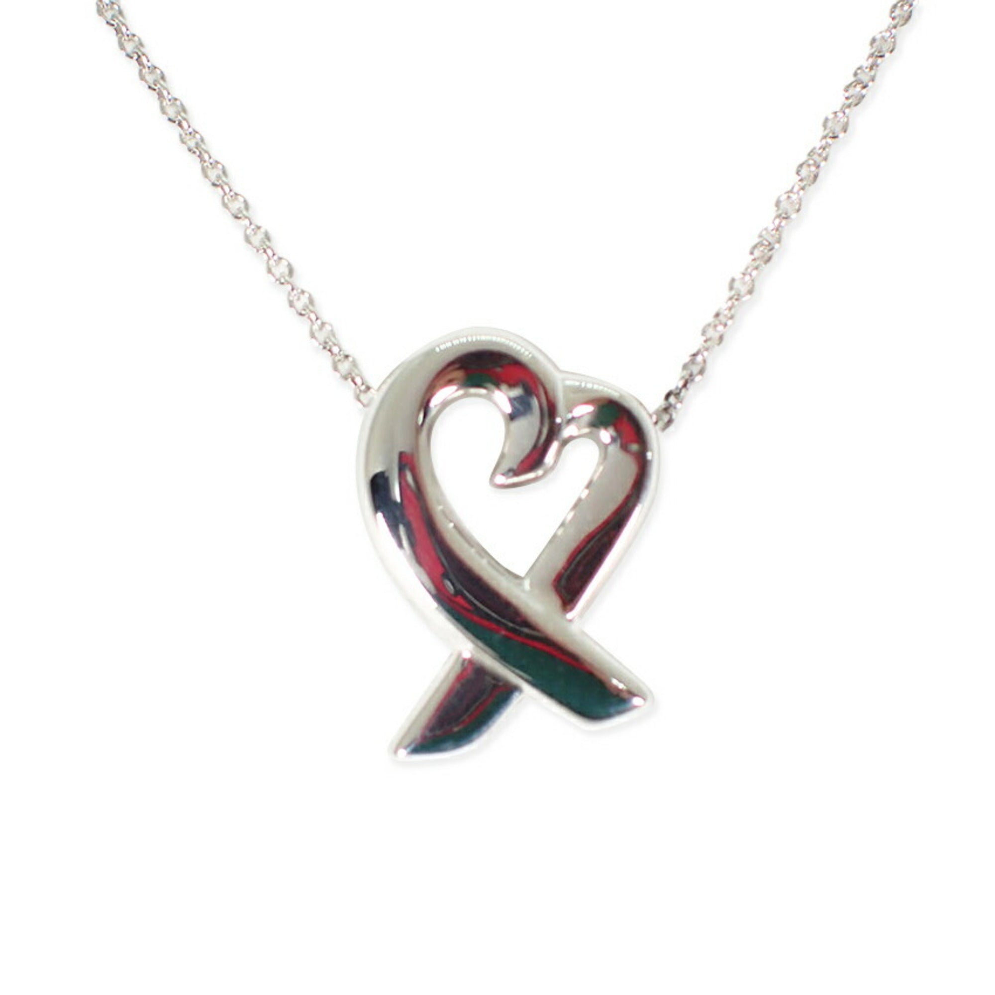 Loving Heart Pendant Necklace Sterling Silver