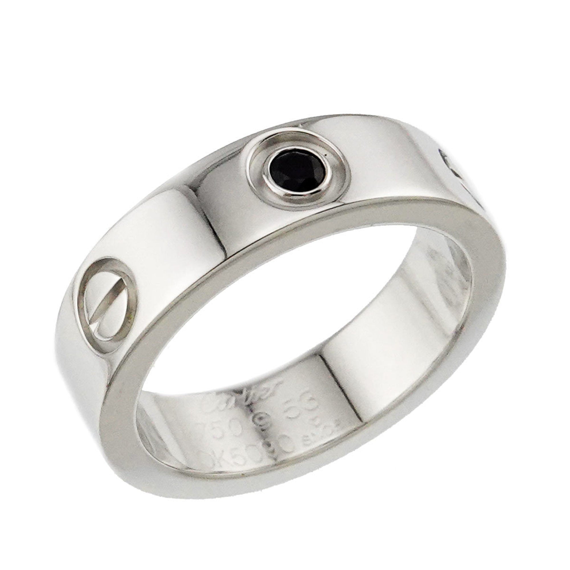 Love Ring 18K White Gold with Sapphires