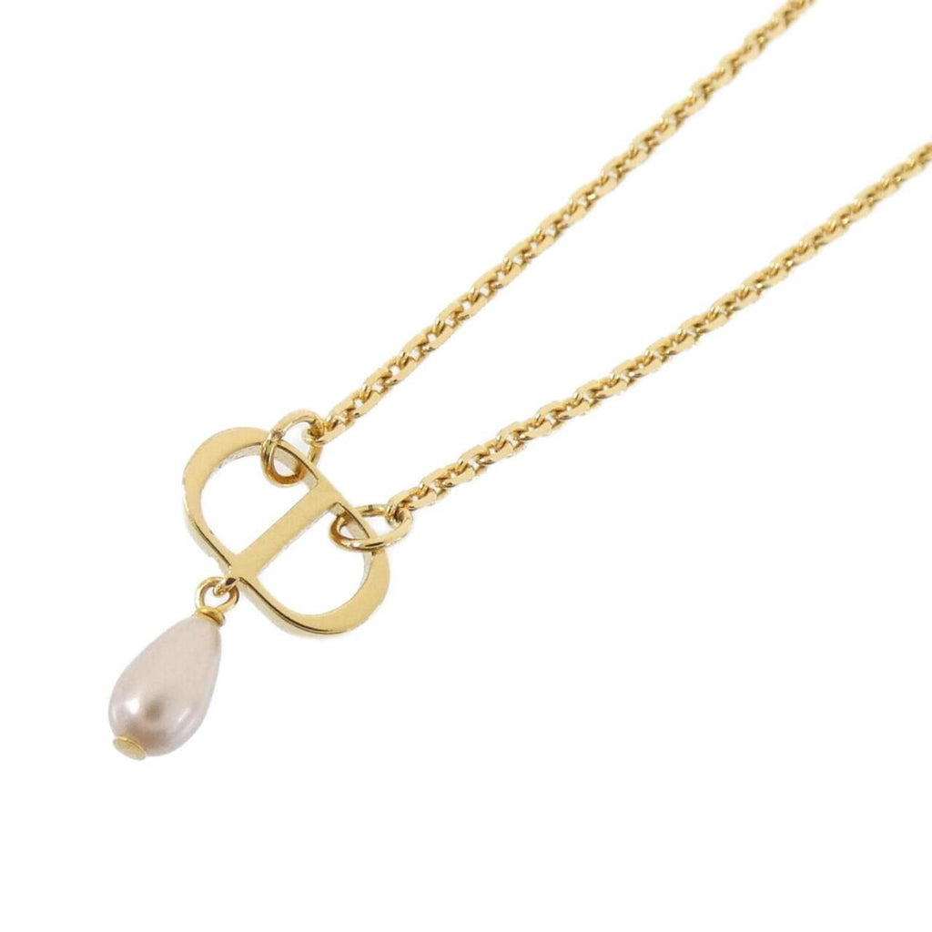 Petit CD Pendant Necklace Gold Pink