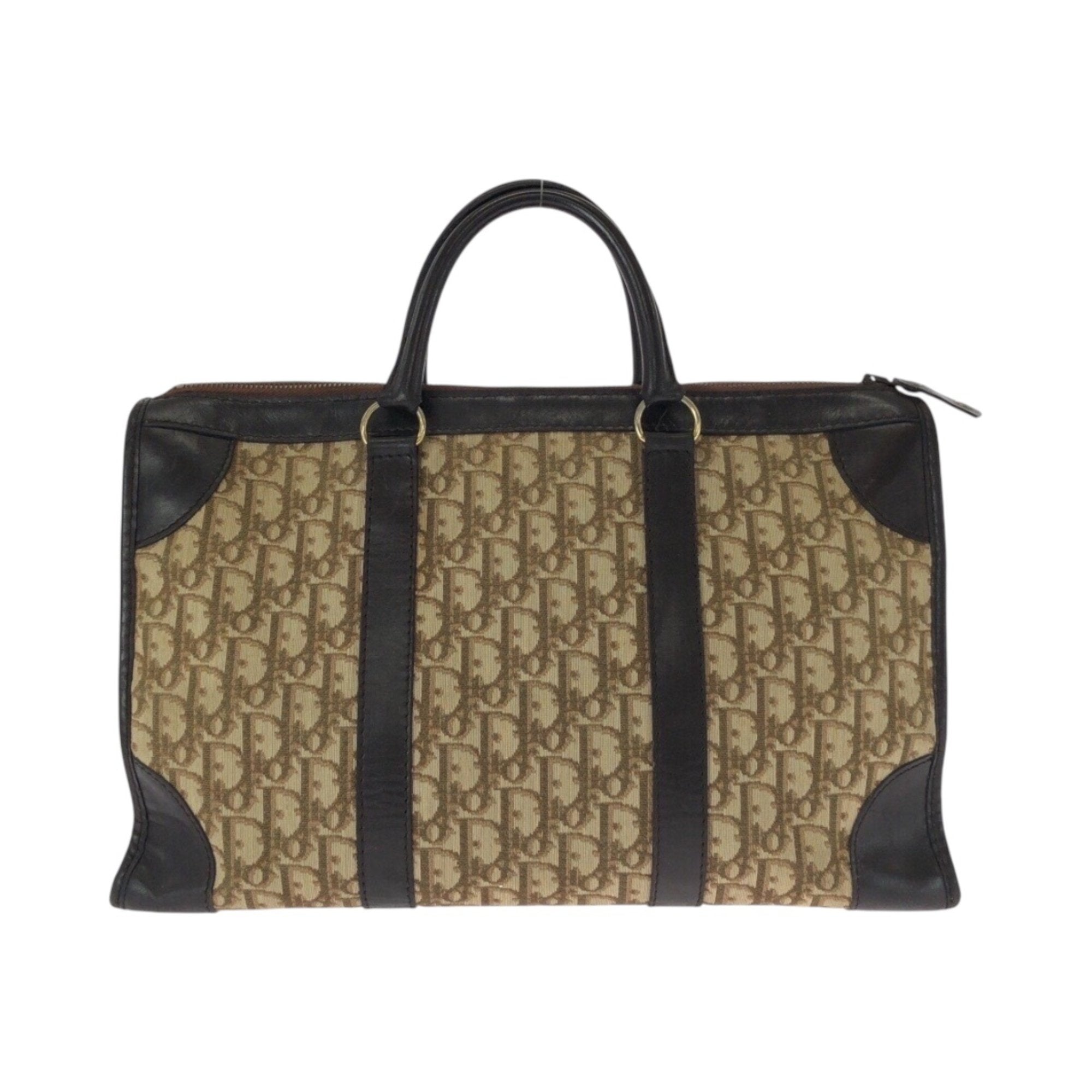 Vintage Trotter Boston Bag Diorissimo Canvas Large