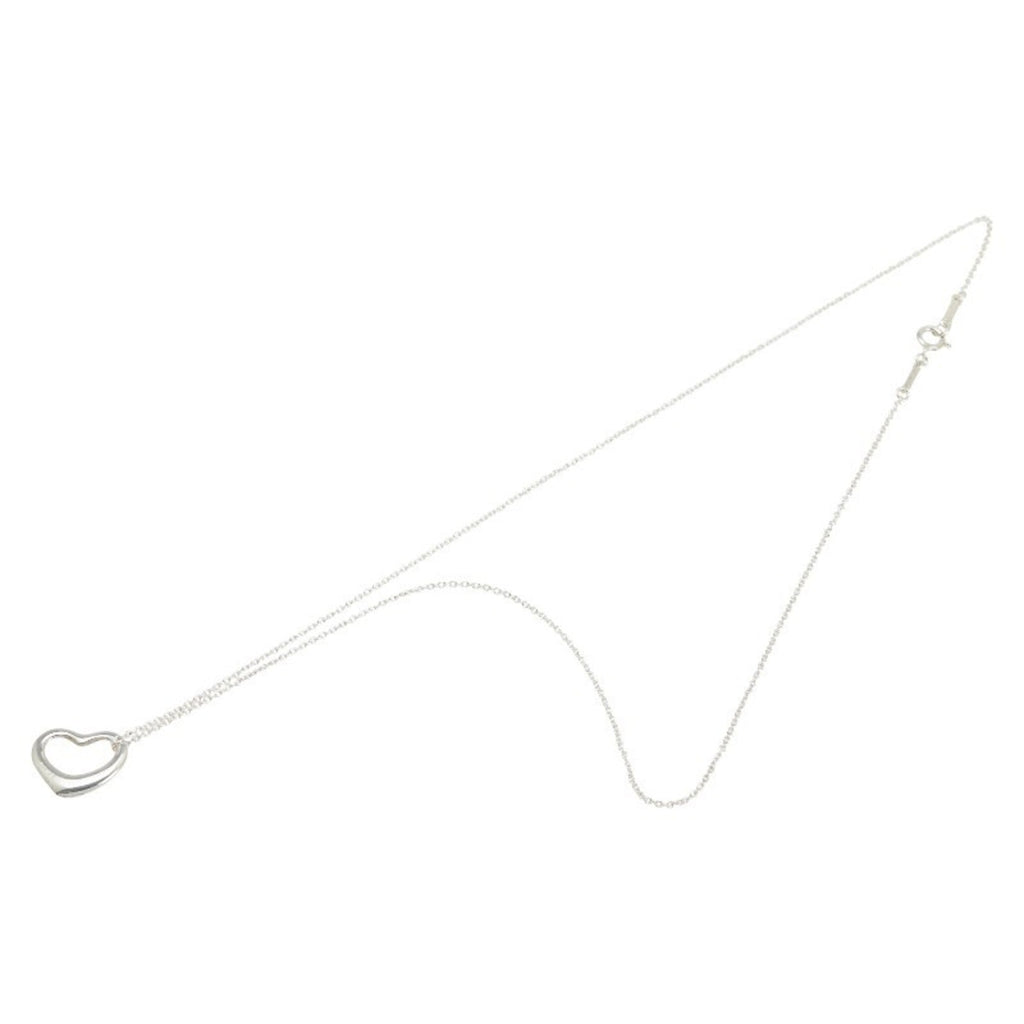 Open Heart Pendant Necklace Sterling Silver 12.7mm