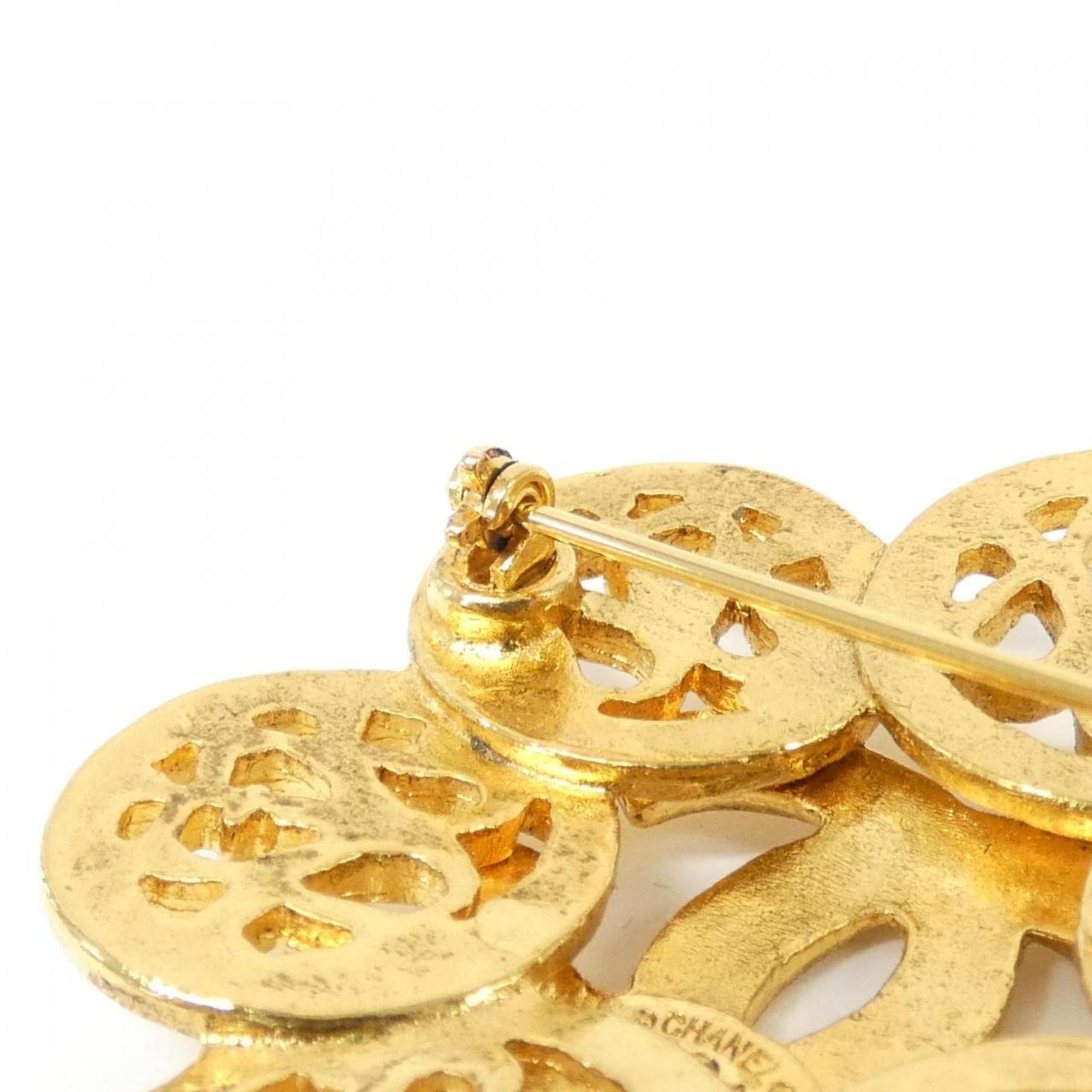Brooch Gold-Tone Metal
