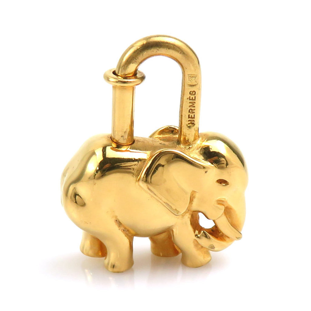 Cadena Elephant Charm Metal Gold Handbag Charm