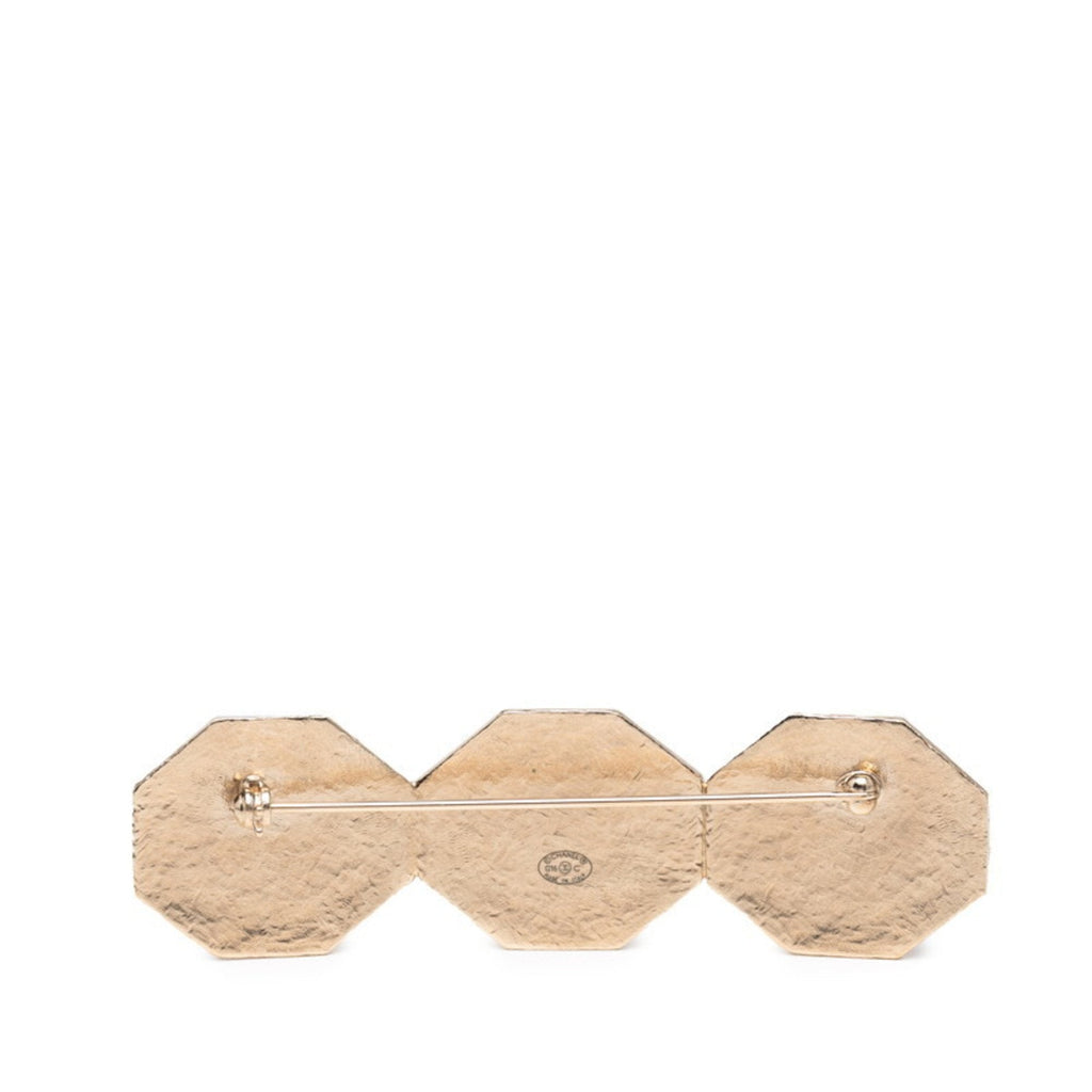 CC Logo Brooch Metal