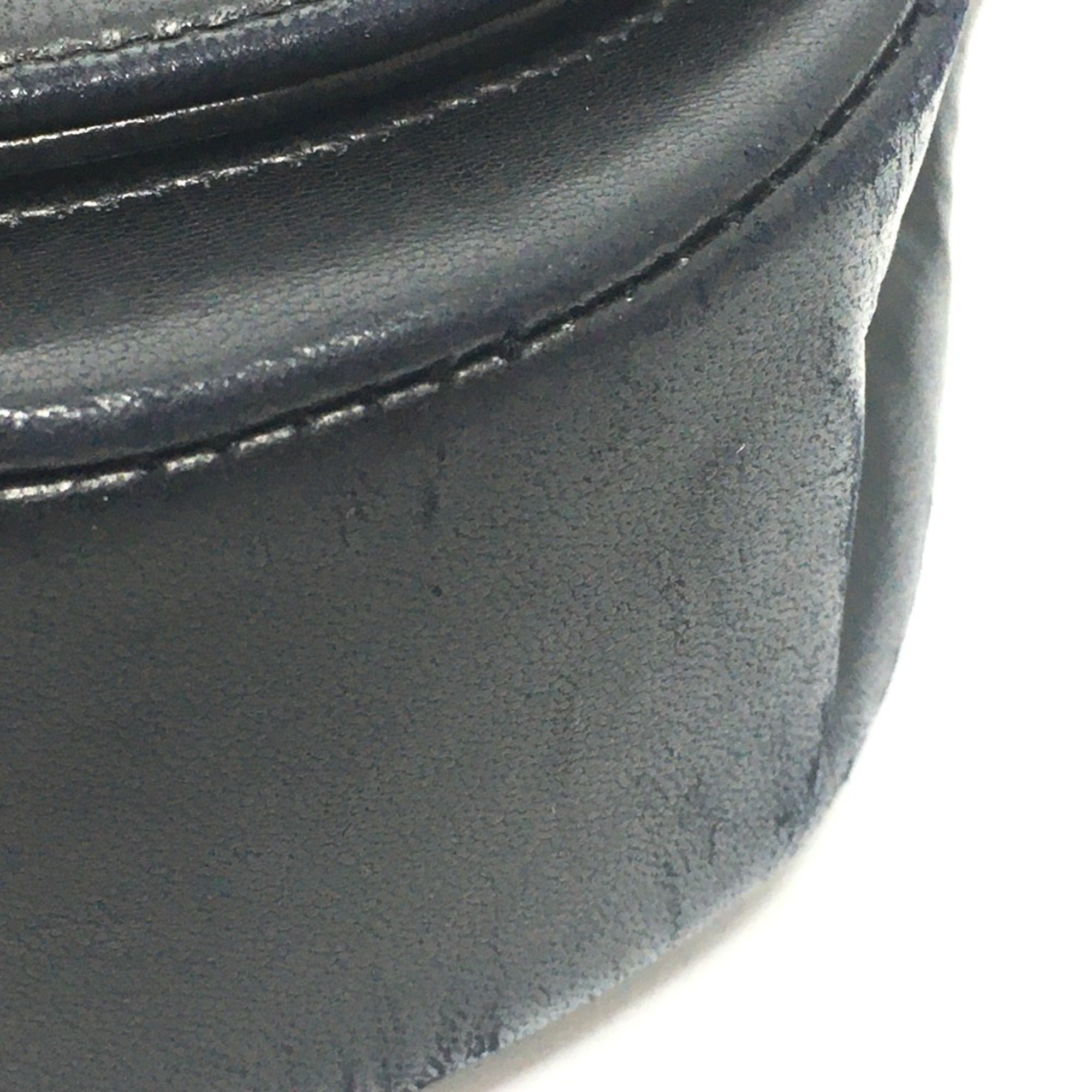 Vintage Crescent Flap Bag Horizontal Quilted Leather Medium